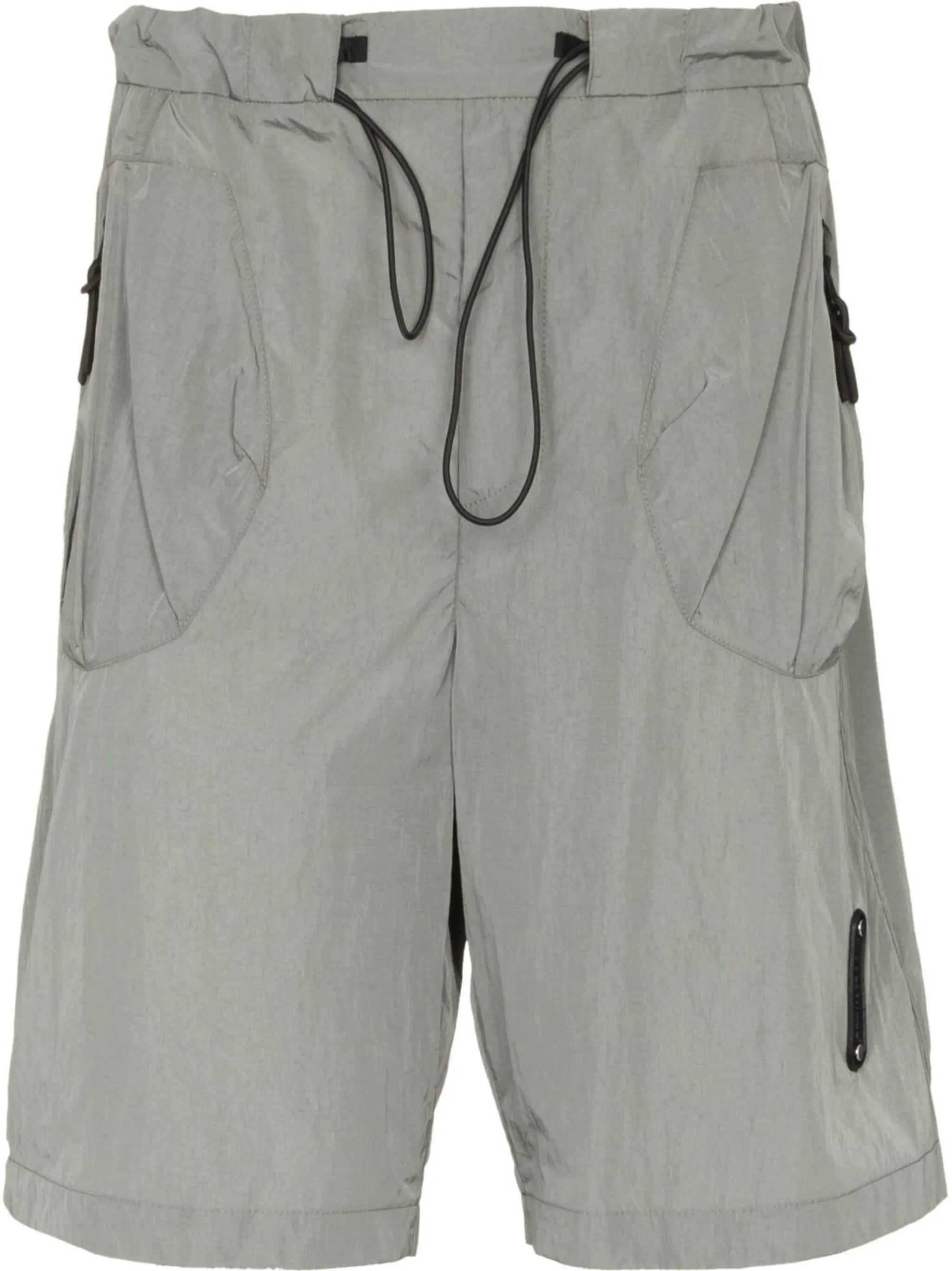 metallic-effect bermuda shorts