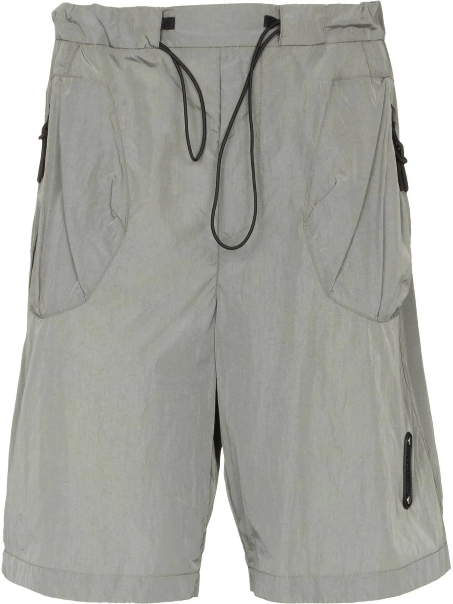 metallic-effect bermuda shorts