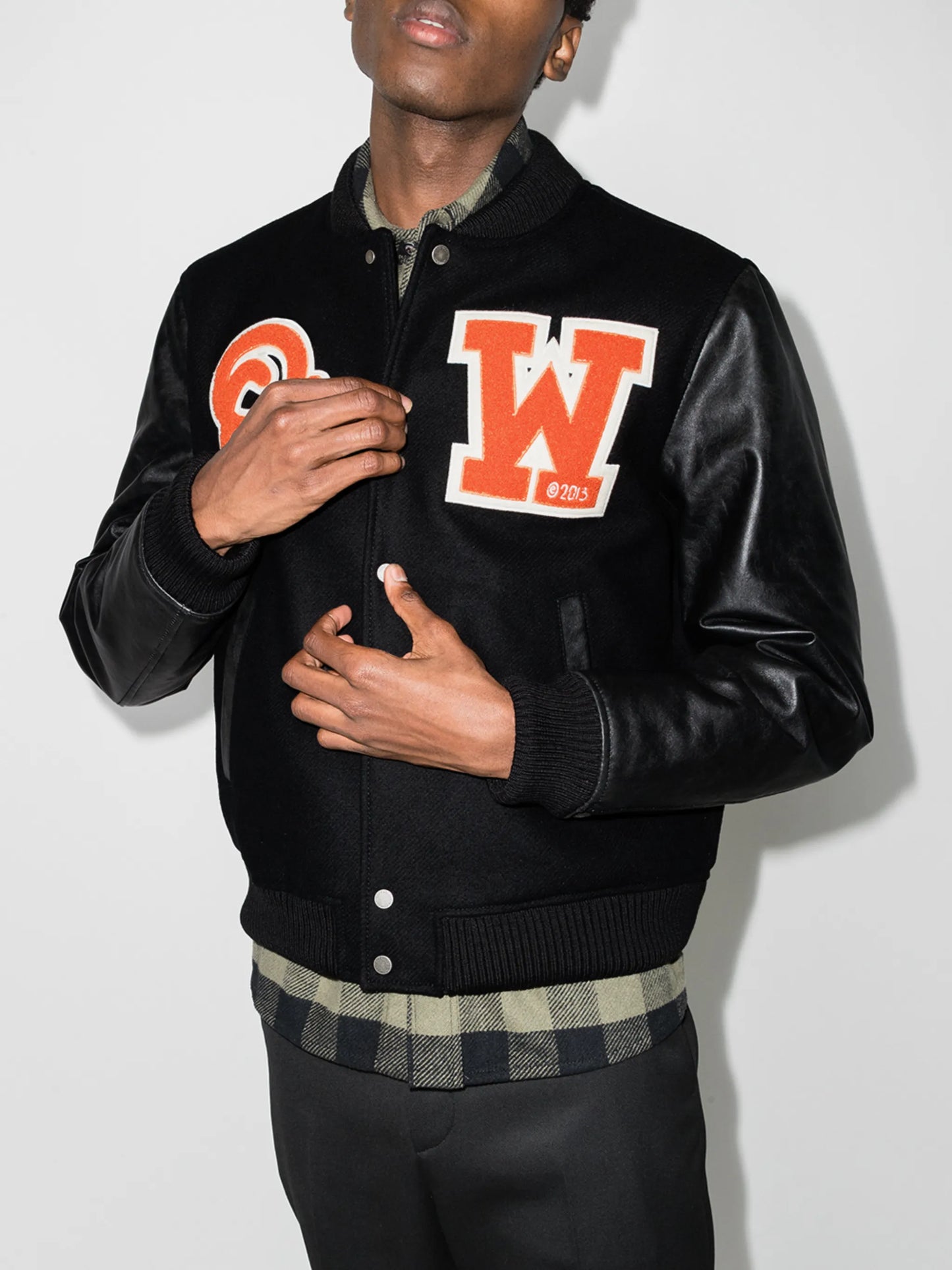 logo-patch varsity jacket