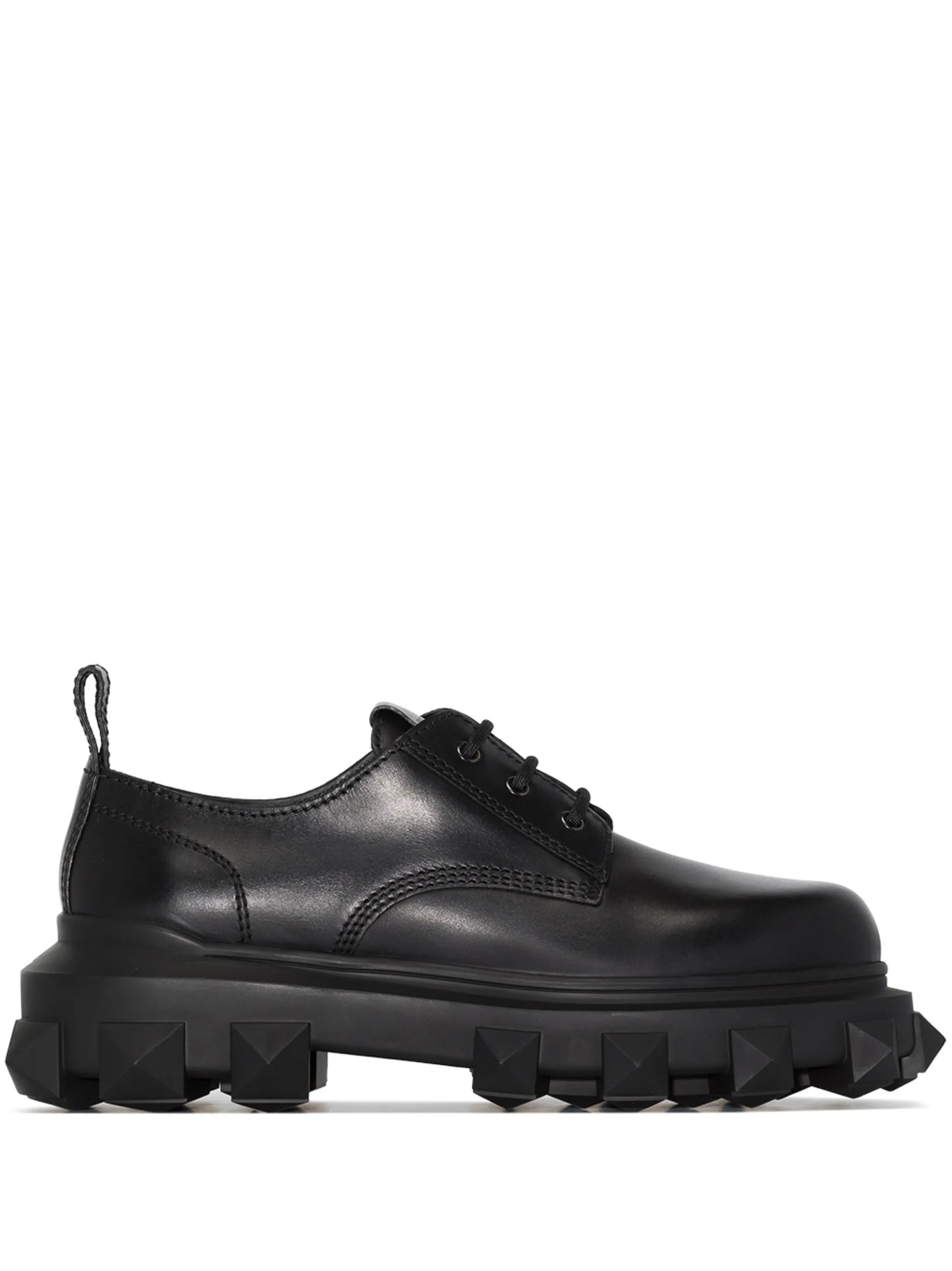 Trackstud leather derby shoes