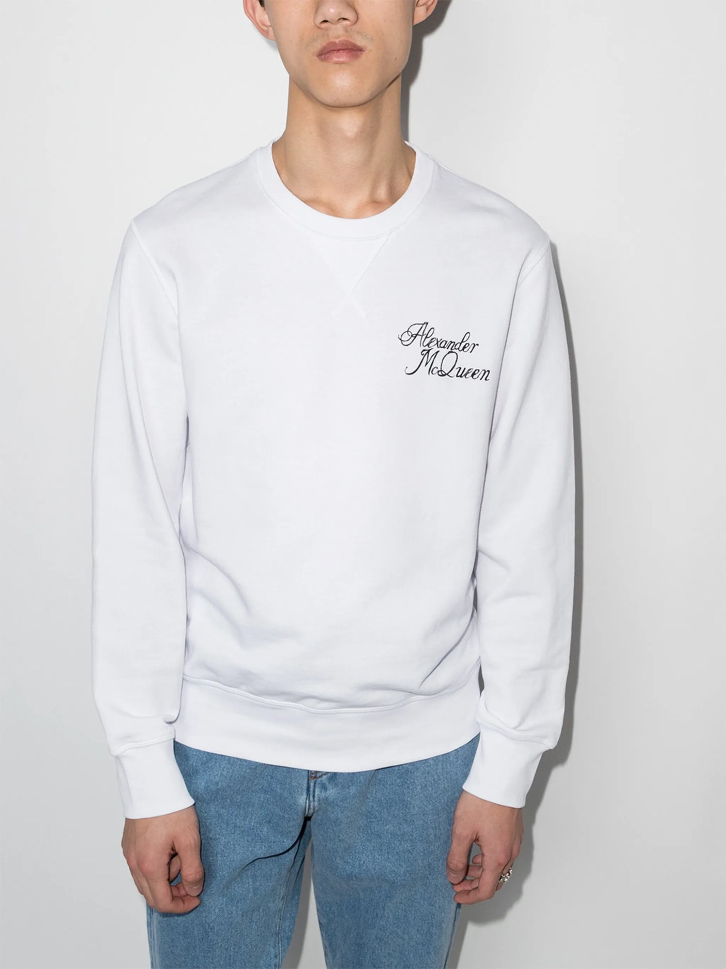logo-print cotton sweatshirt