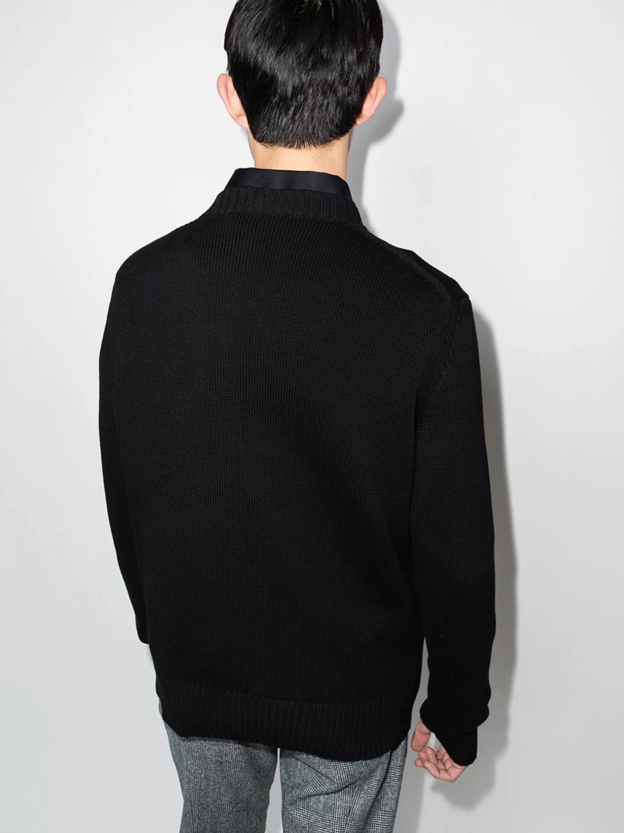 logo-intarsia jumper