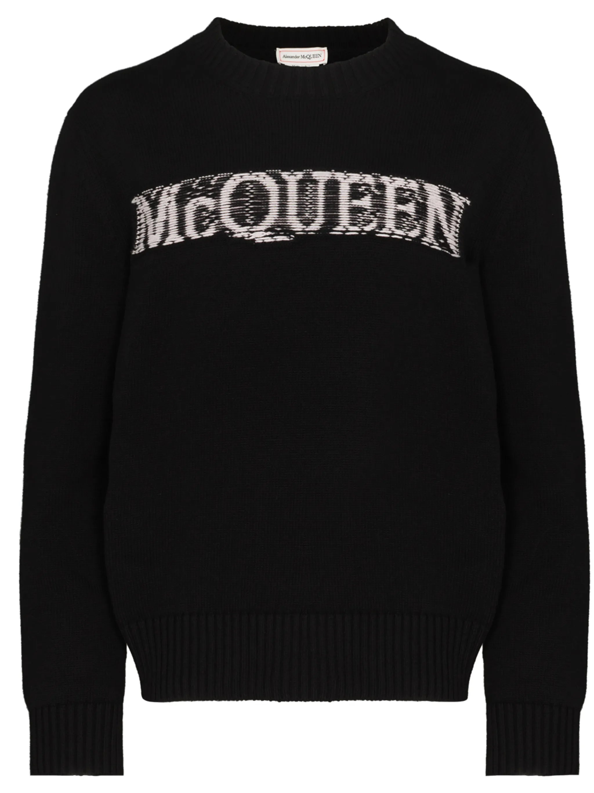 logo-intarsia jumper