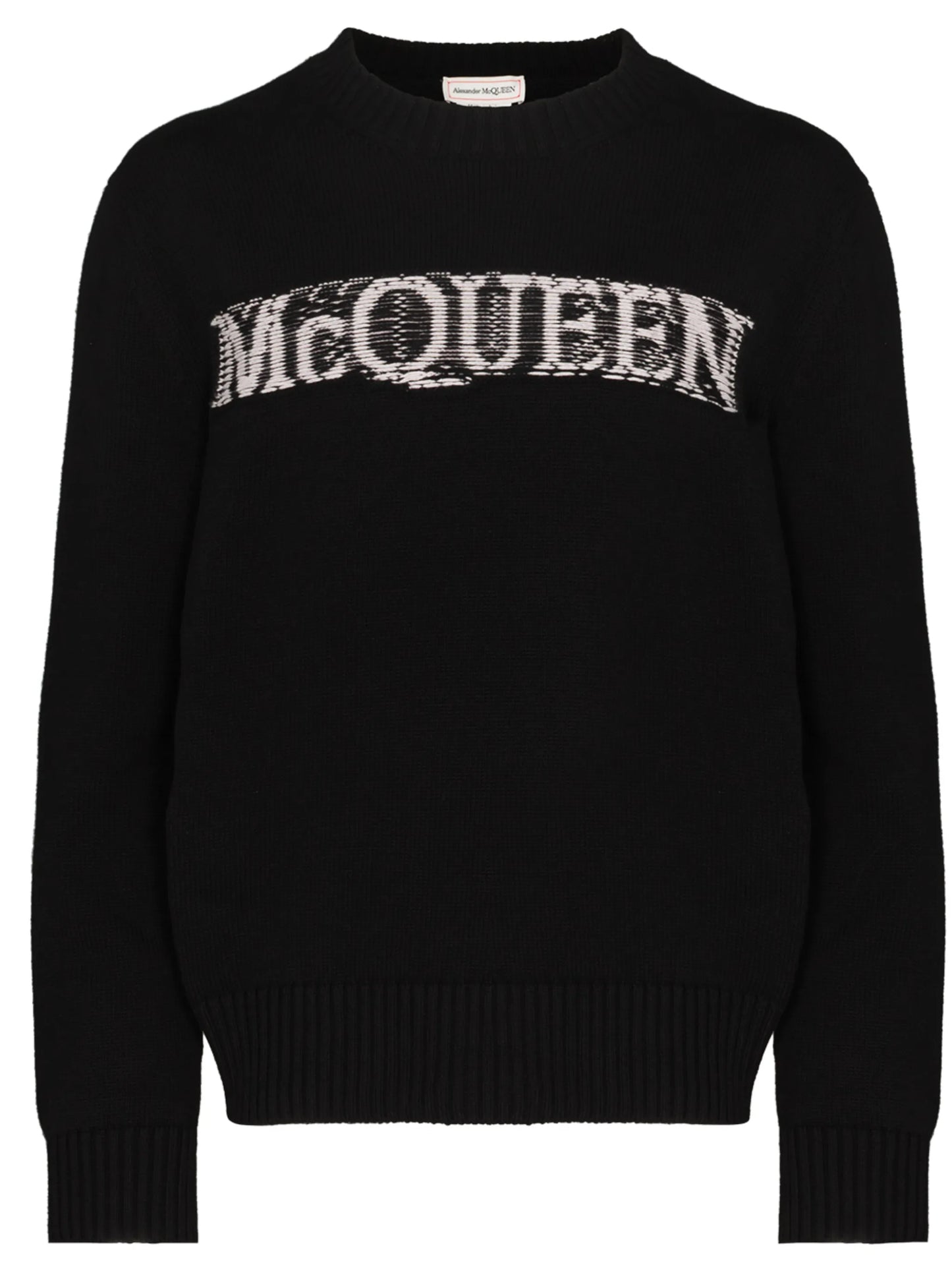 logo-intarsia jumper