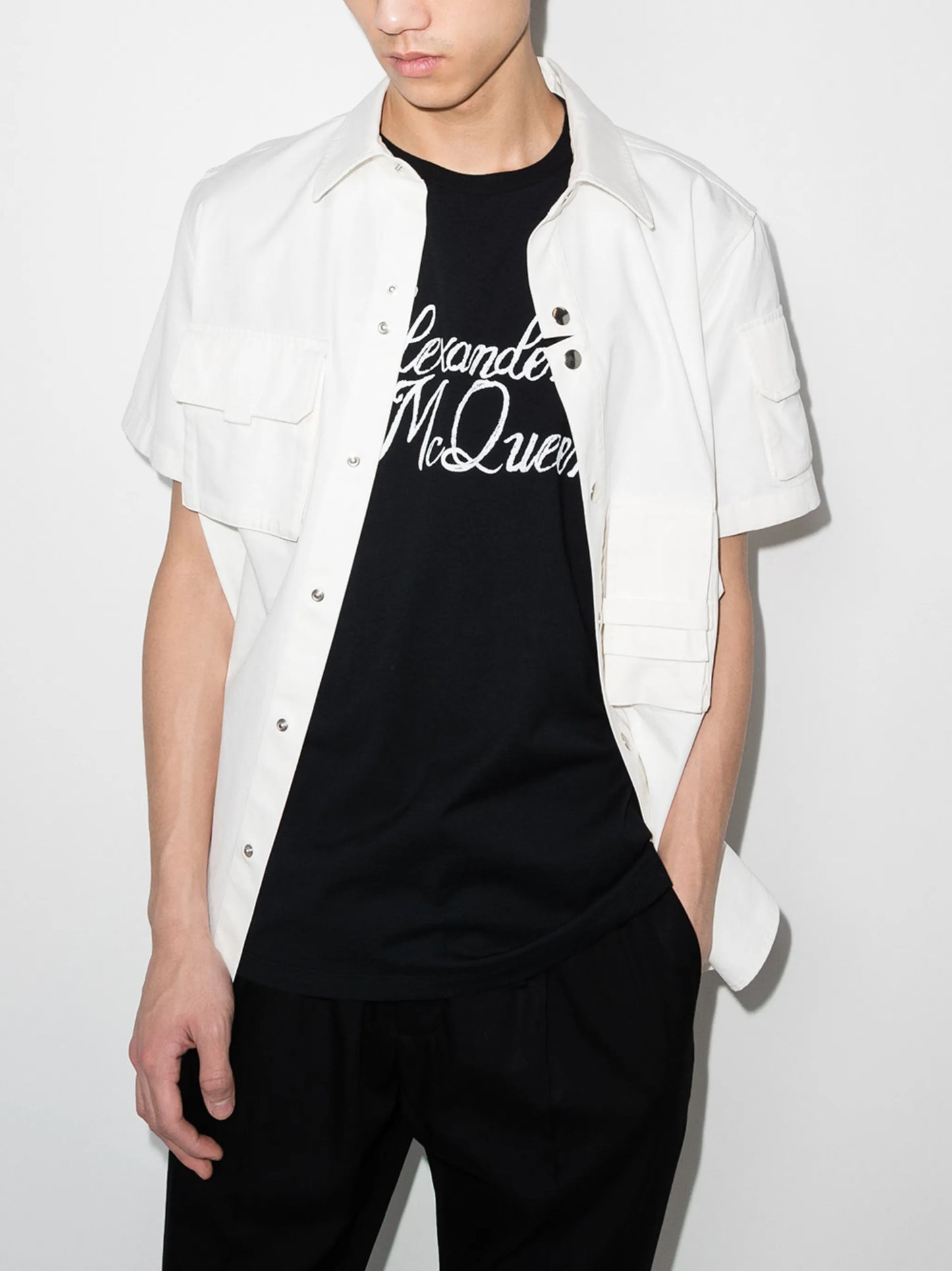 logo-print cotton T-shirt