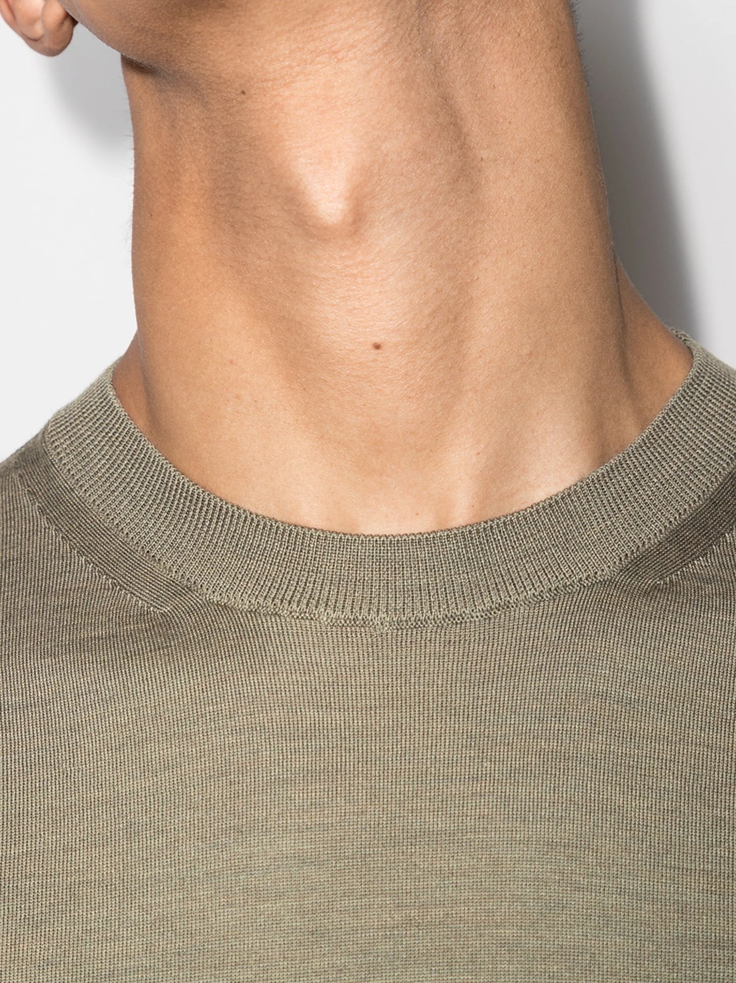 knitted crew-neck jumper