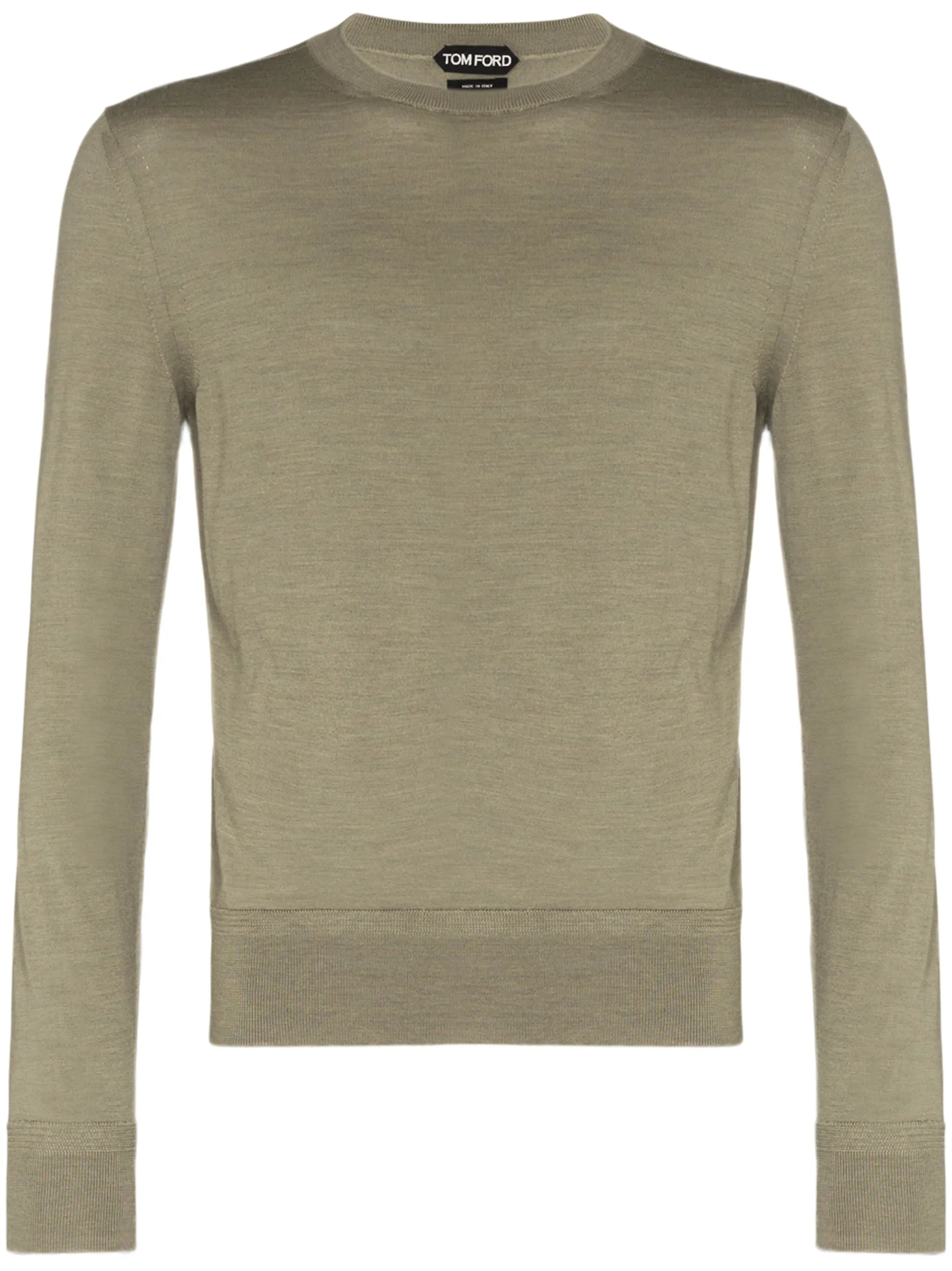 knitted crew-neck jumper