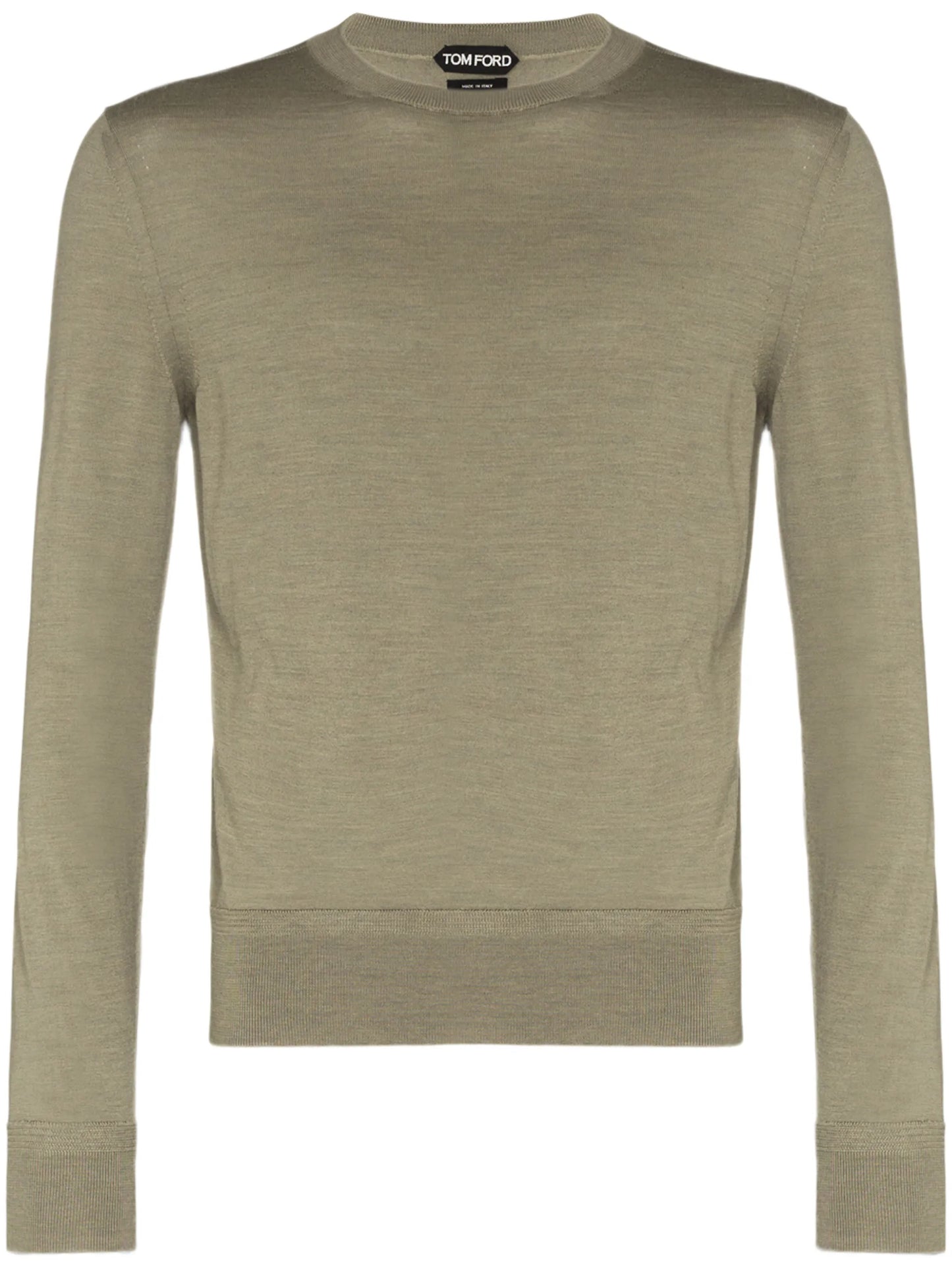 knitted crew-neck jumper