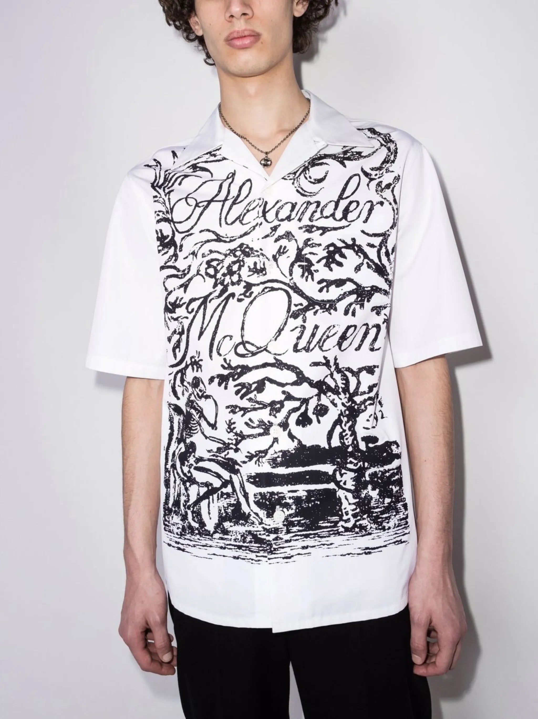 logo-print shirt