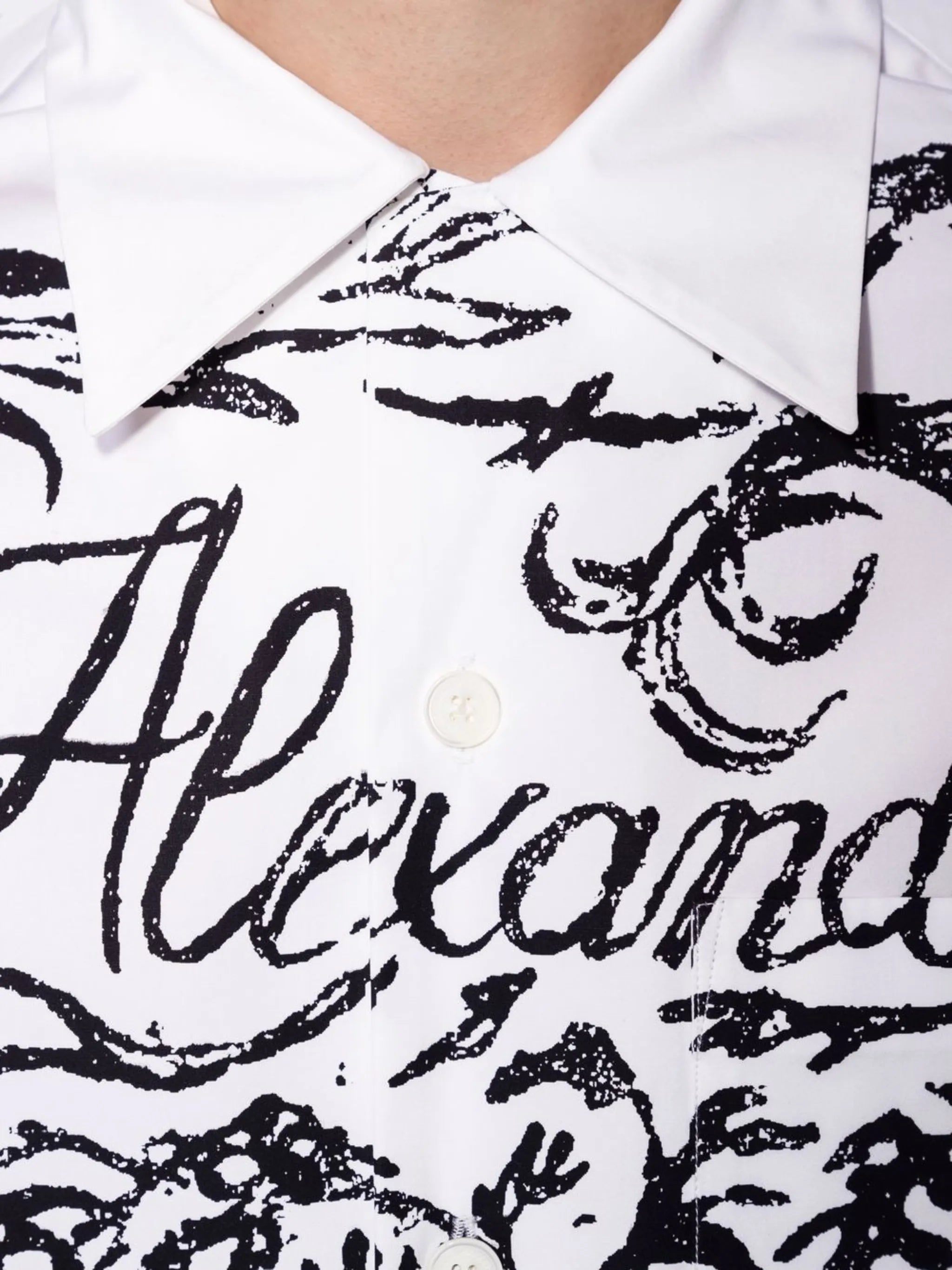 logo-print shirt