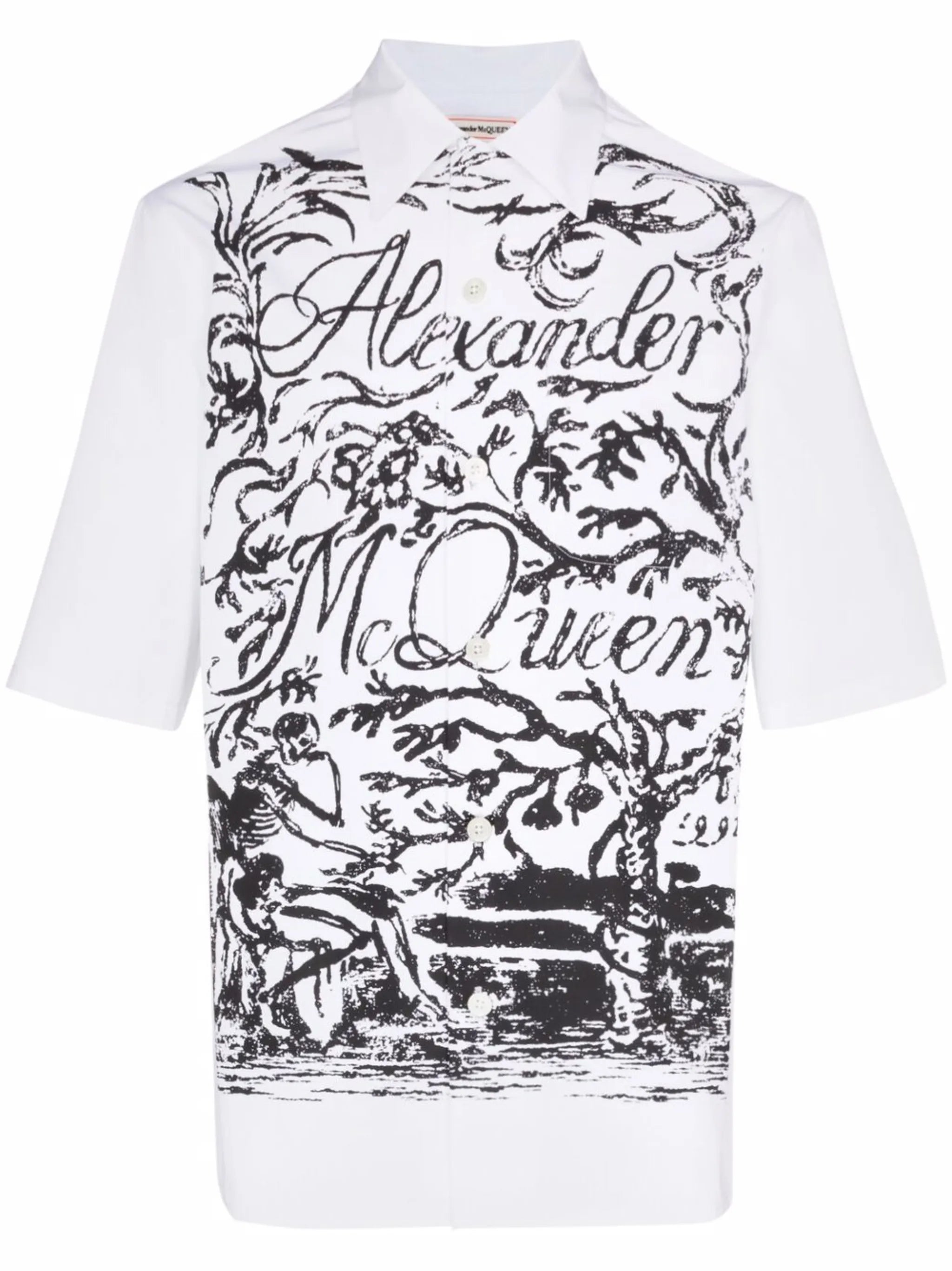logo-print shirt