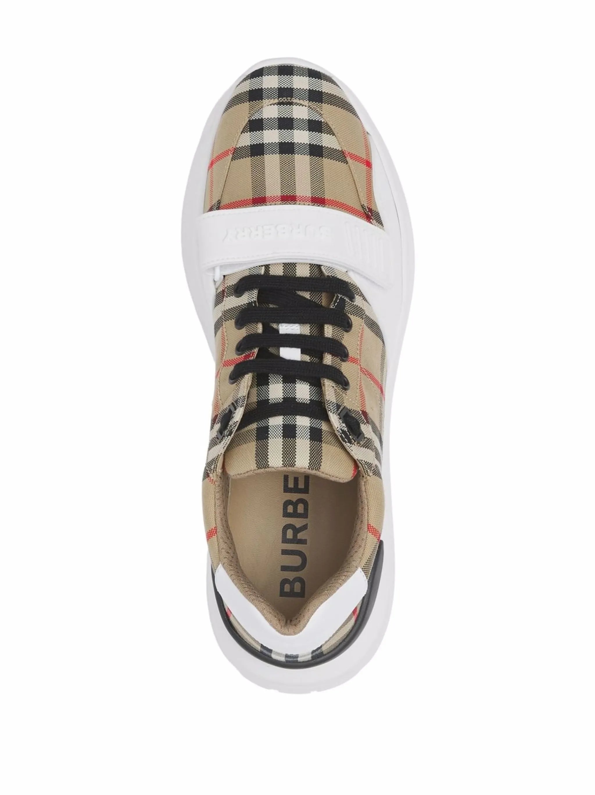 check suede sneakers
