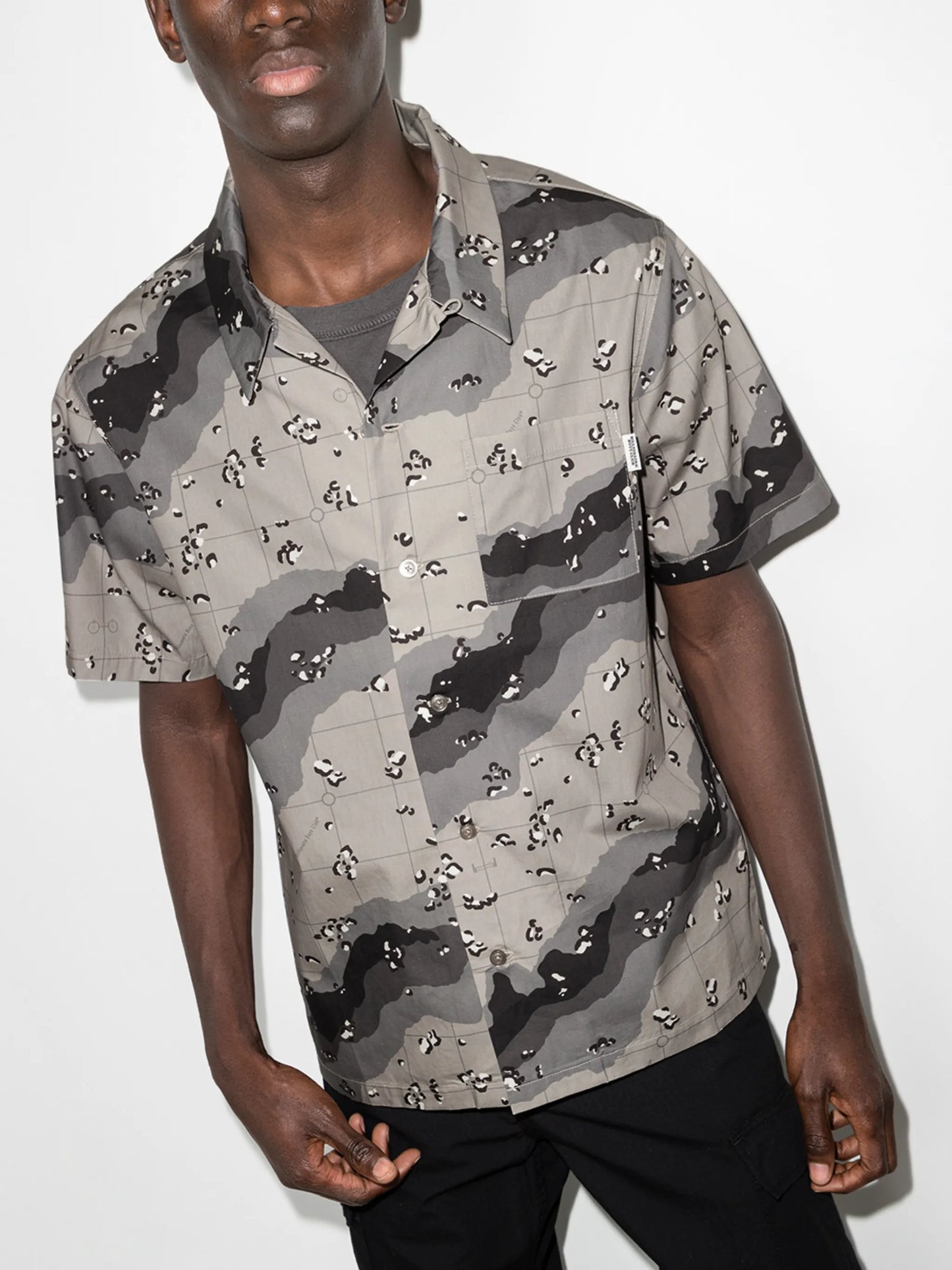 animal camouflage-print shirt