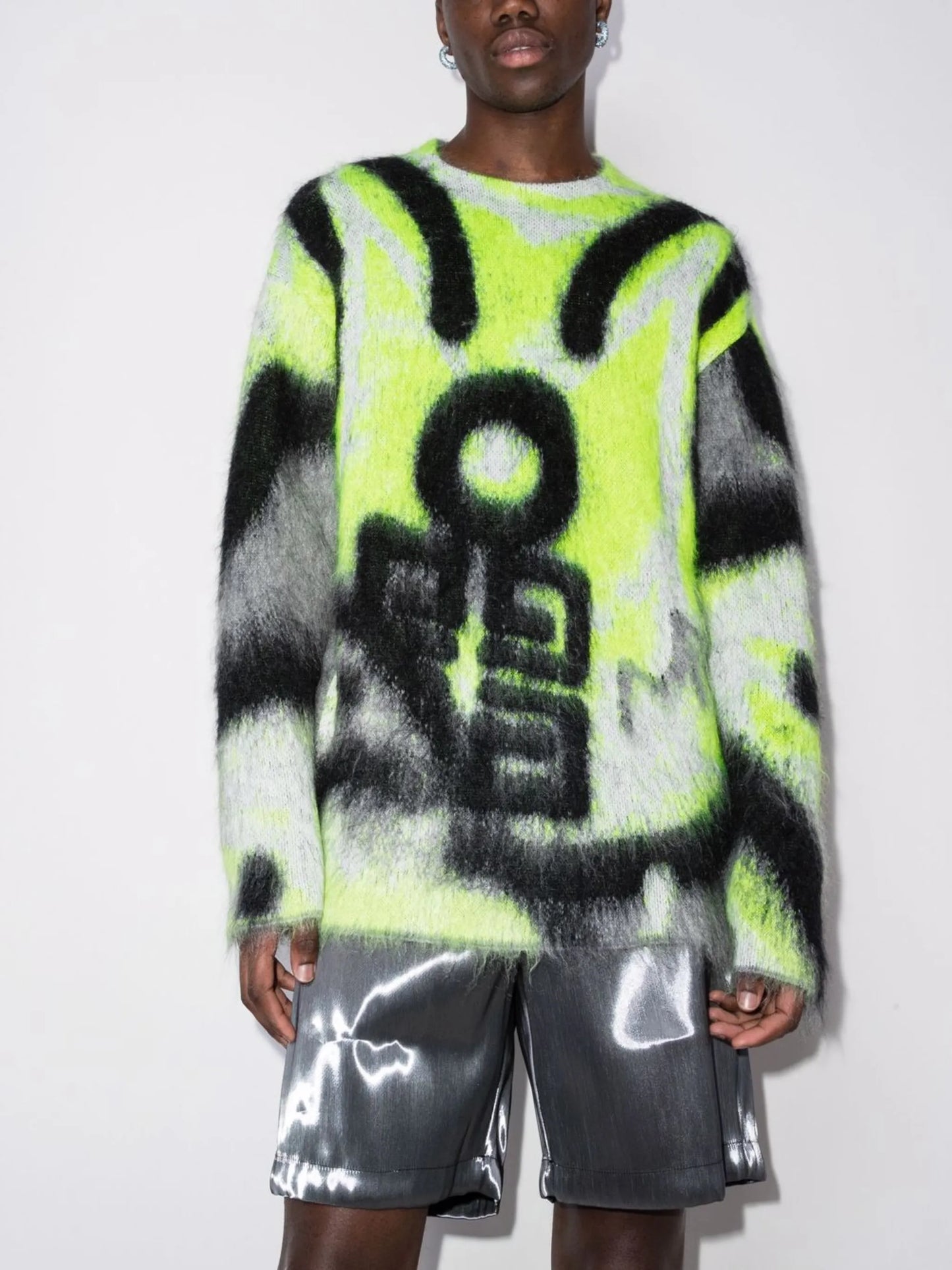 graffiti-print jumper
