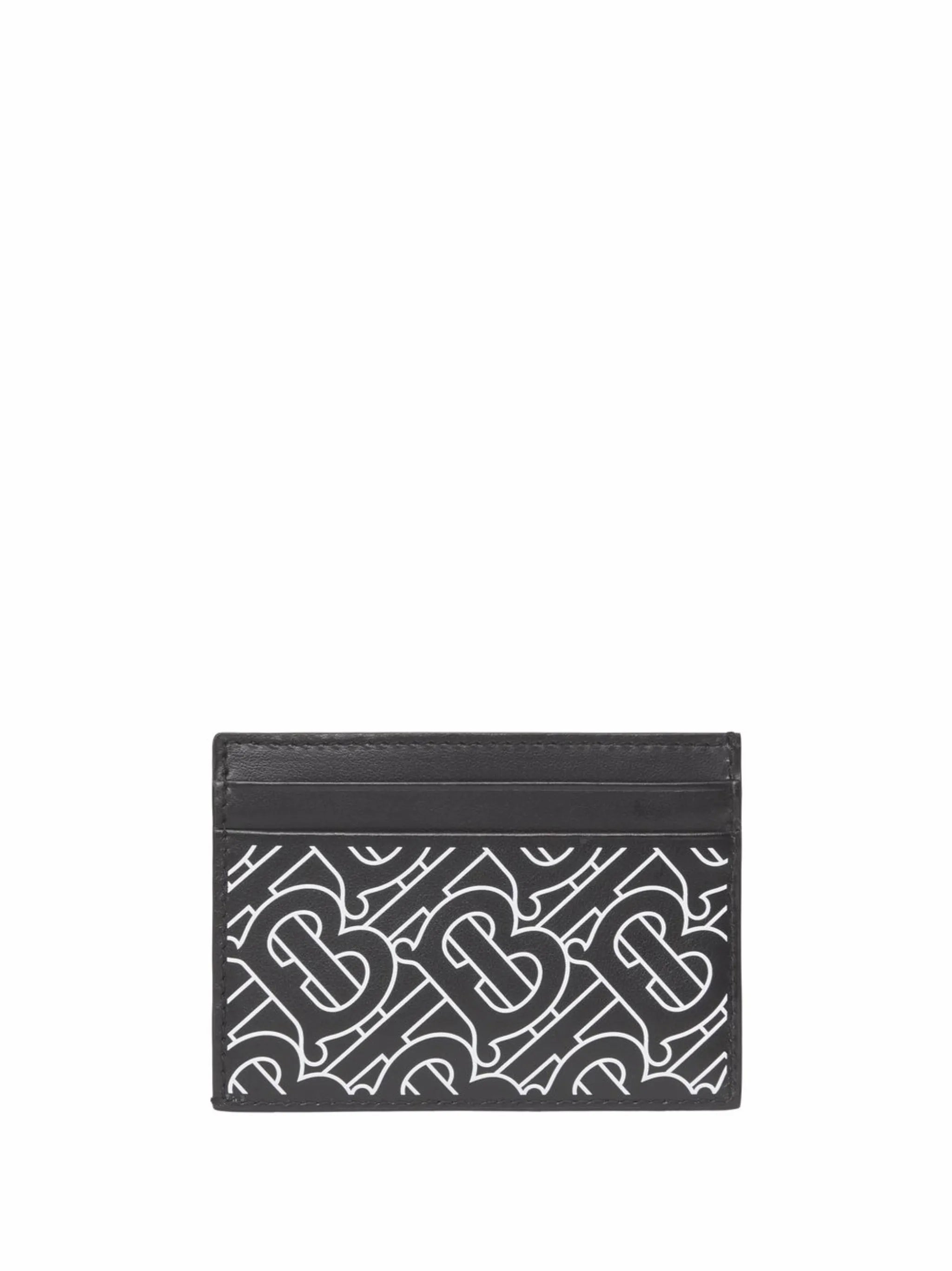 TB-monogram leather card holder