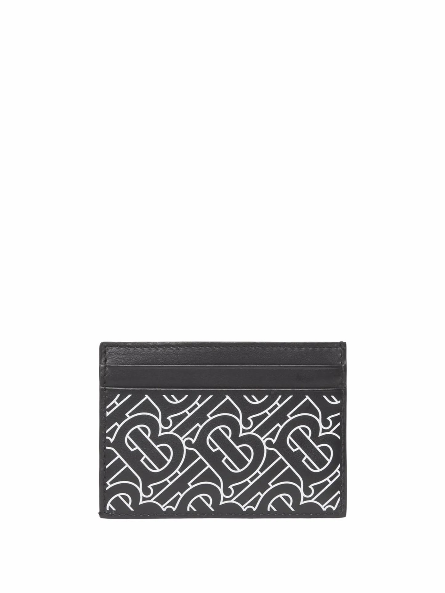 TB-monogram leather card holder