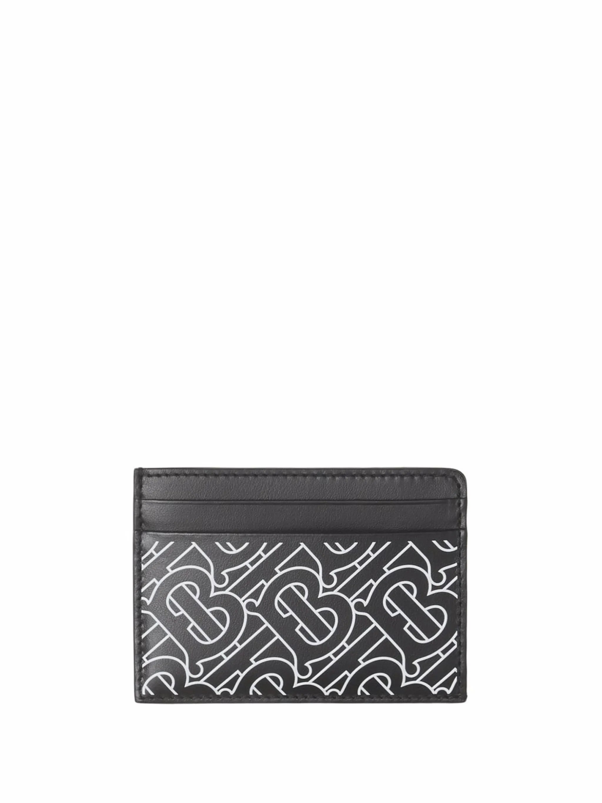 TB-monogram leather card holder