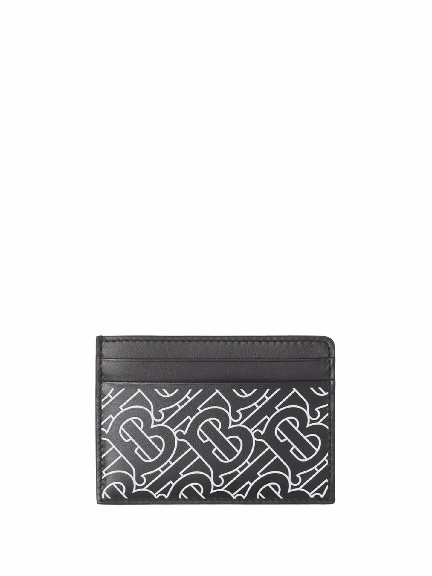 TB-monogram leather card holder