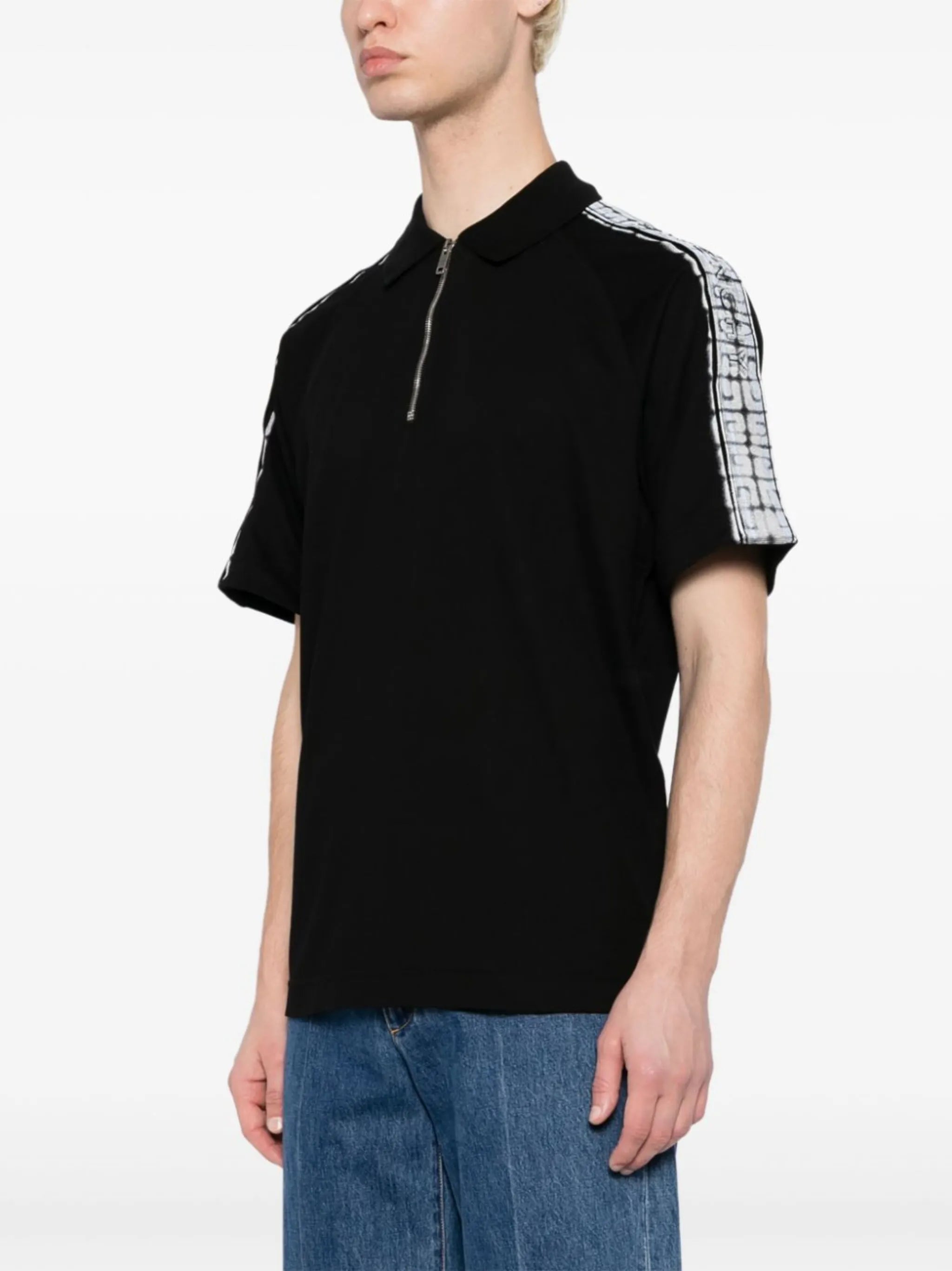 4G half-zip polo shirt
