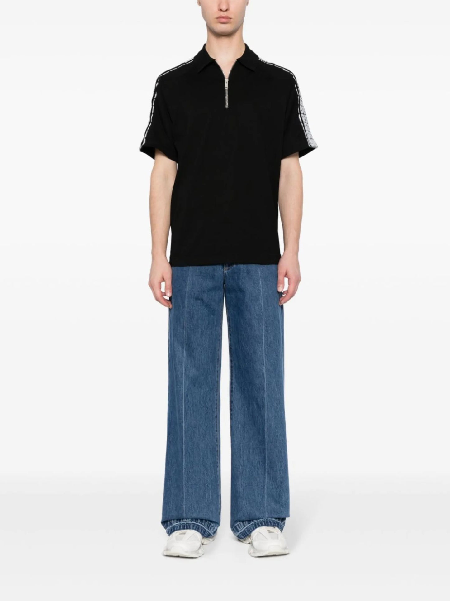 4G half-zip polo shirt
