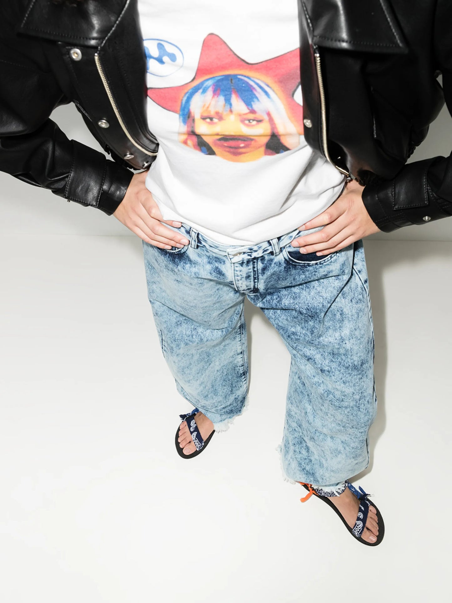 Trekky bandana-print sandals