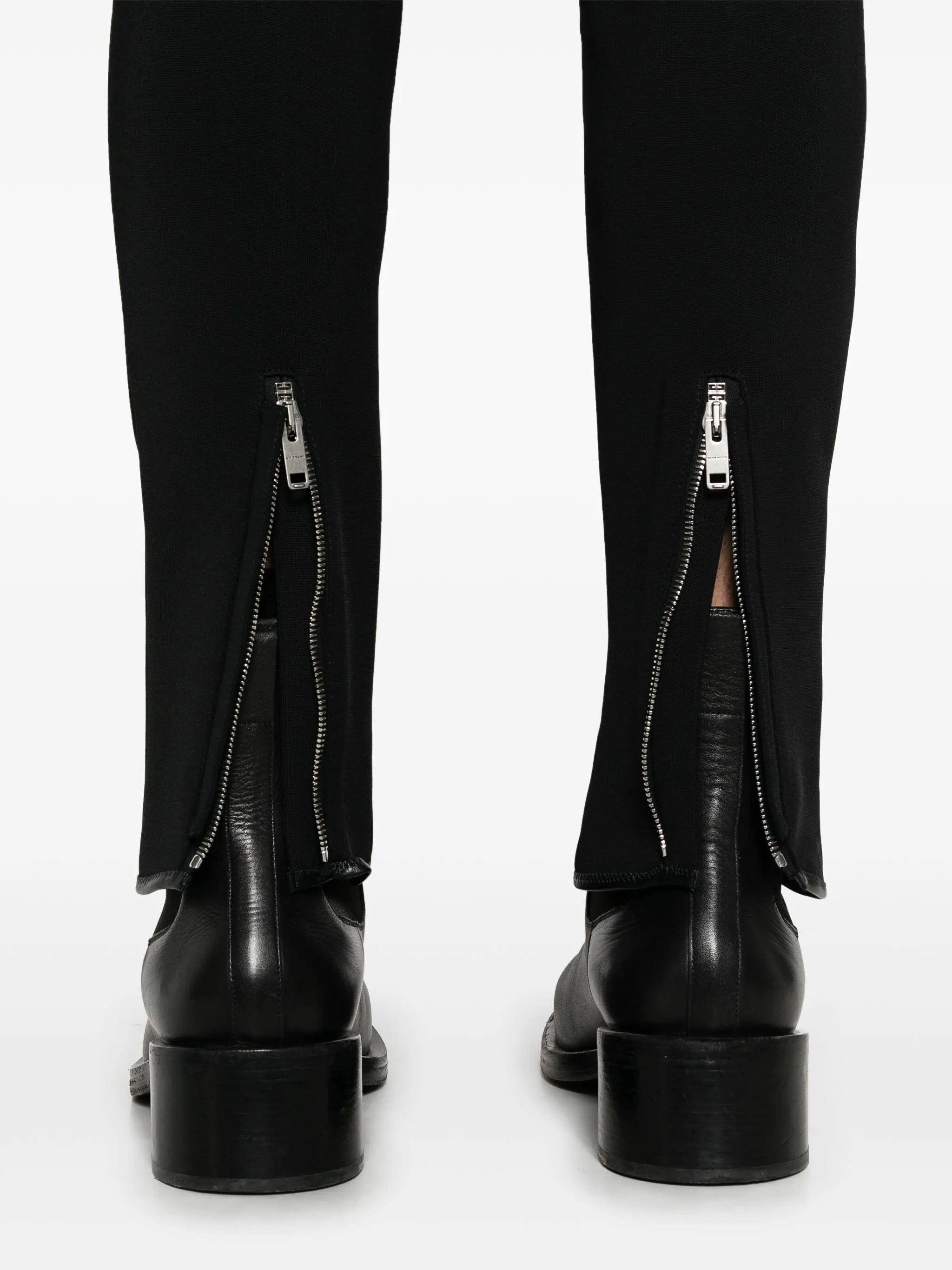 zip-cuff trousers