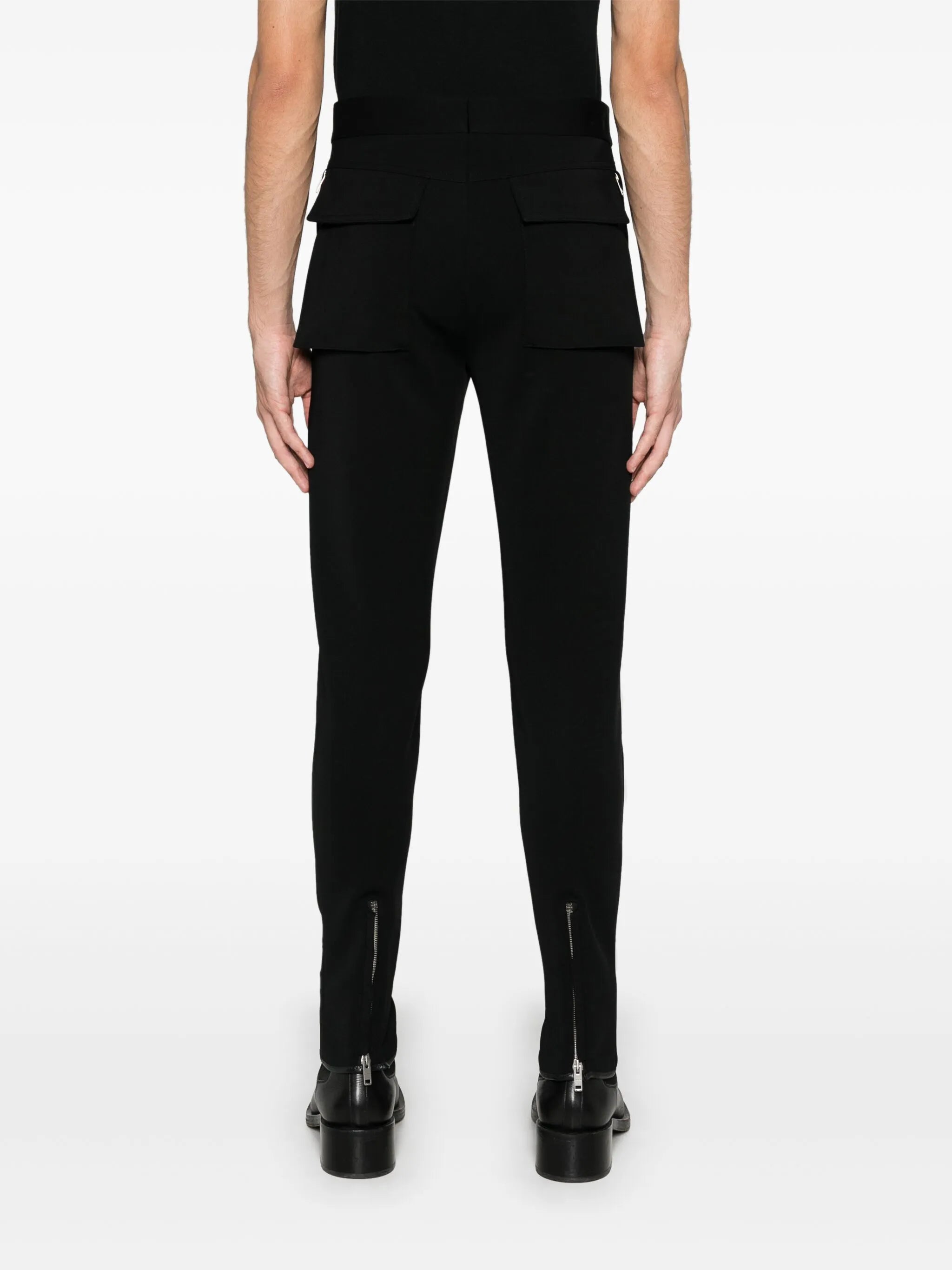 zip-cuff trousers