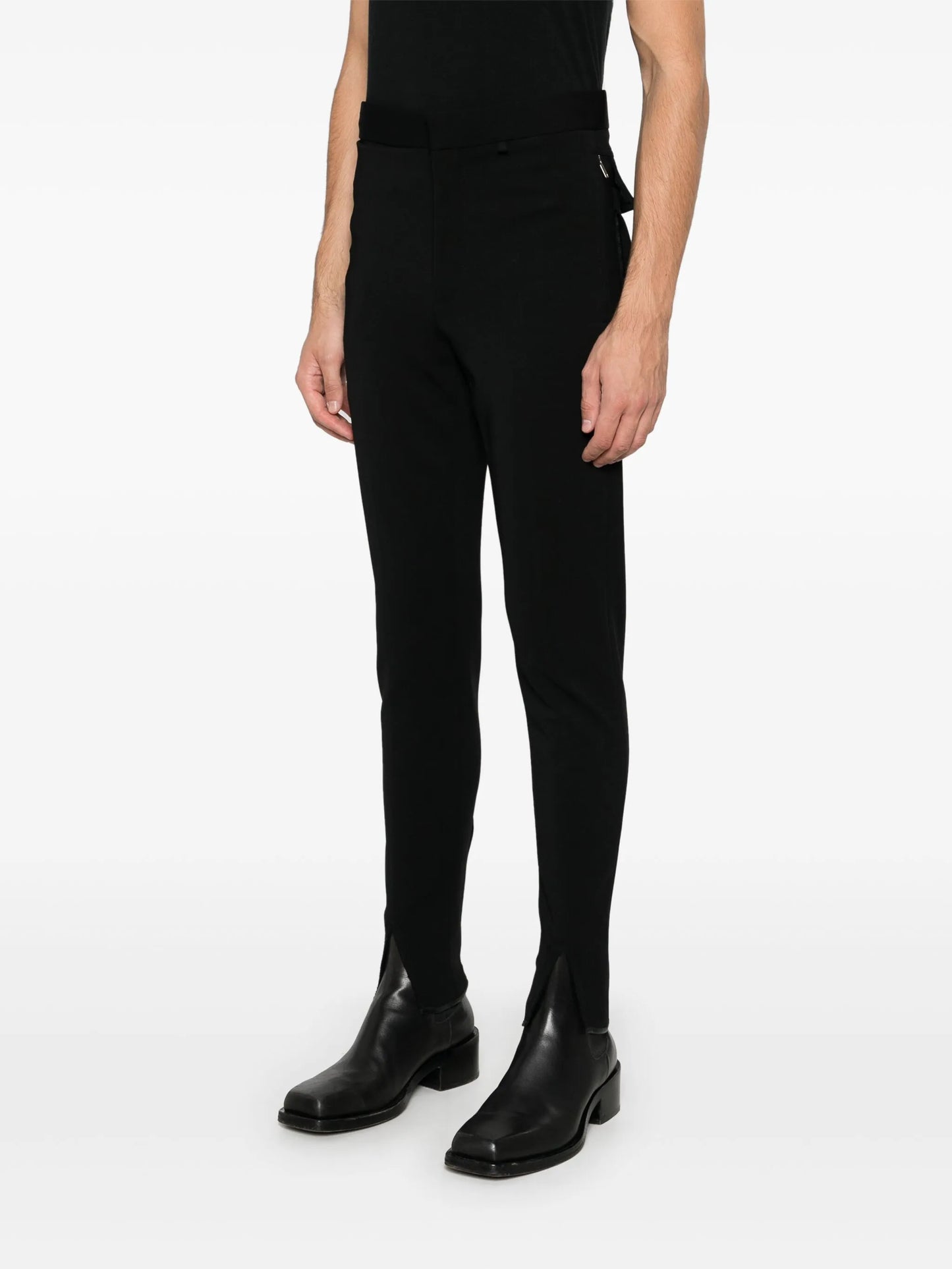 zip-cuff trousers