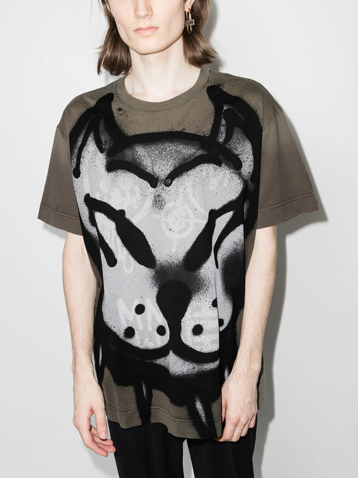 x Chito spray-paint effect T-shirt