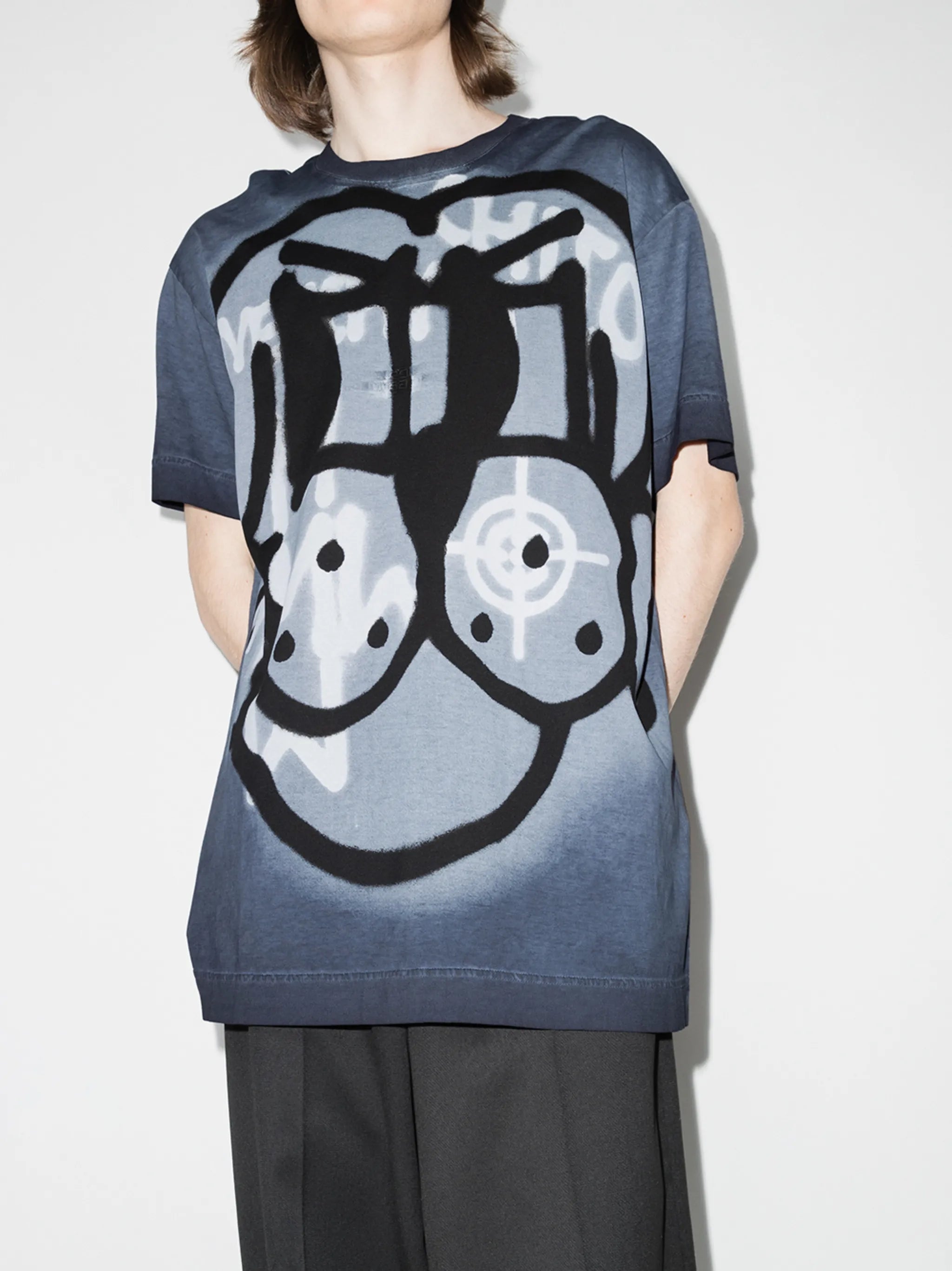 x Chito spray-paint effect T-shirt