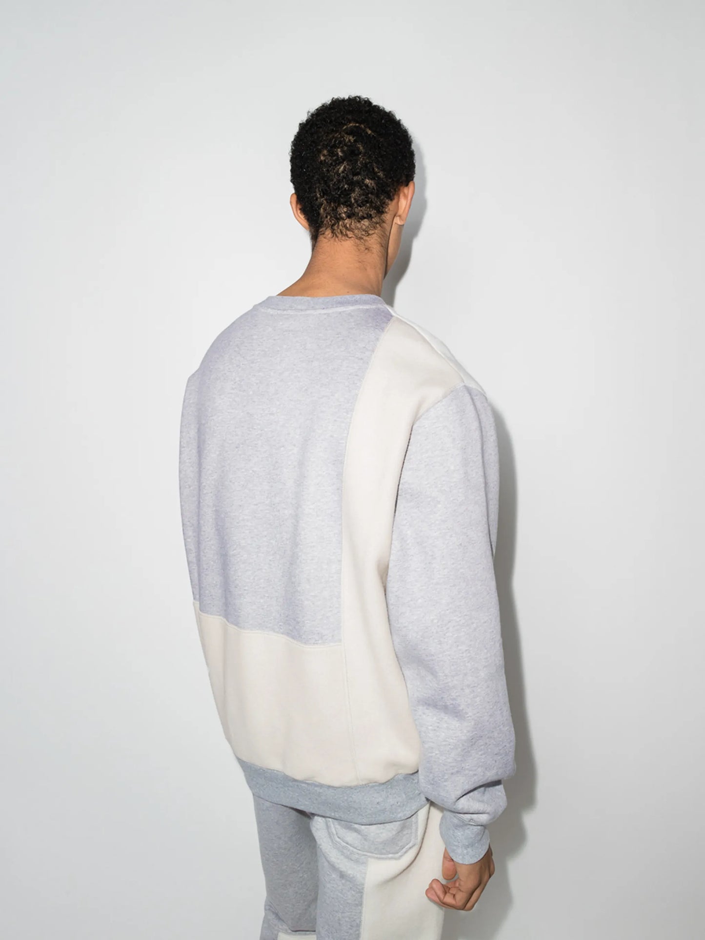 colour-block panelled sweatshirt
