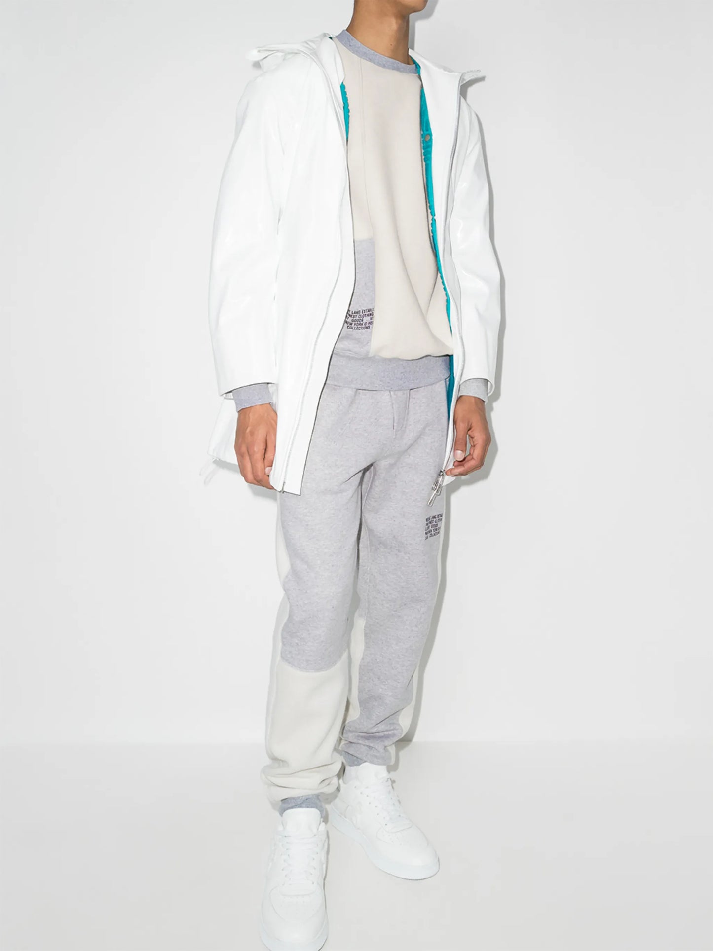 colour-block panelled sweatshirt