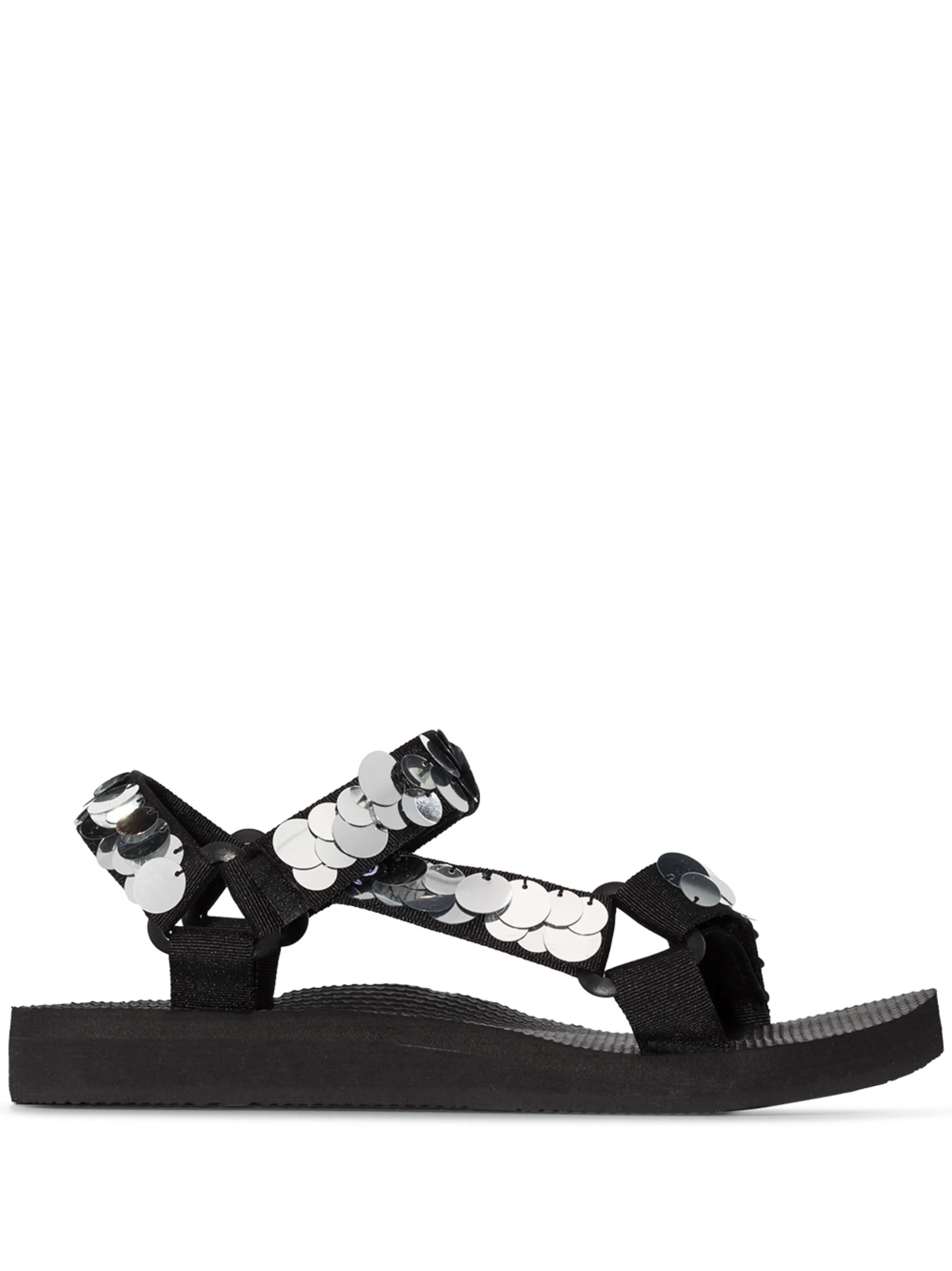 Trekky sequin-embellished sandals