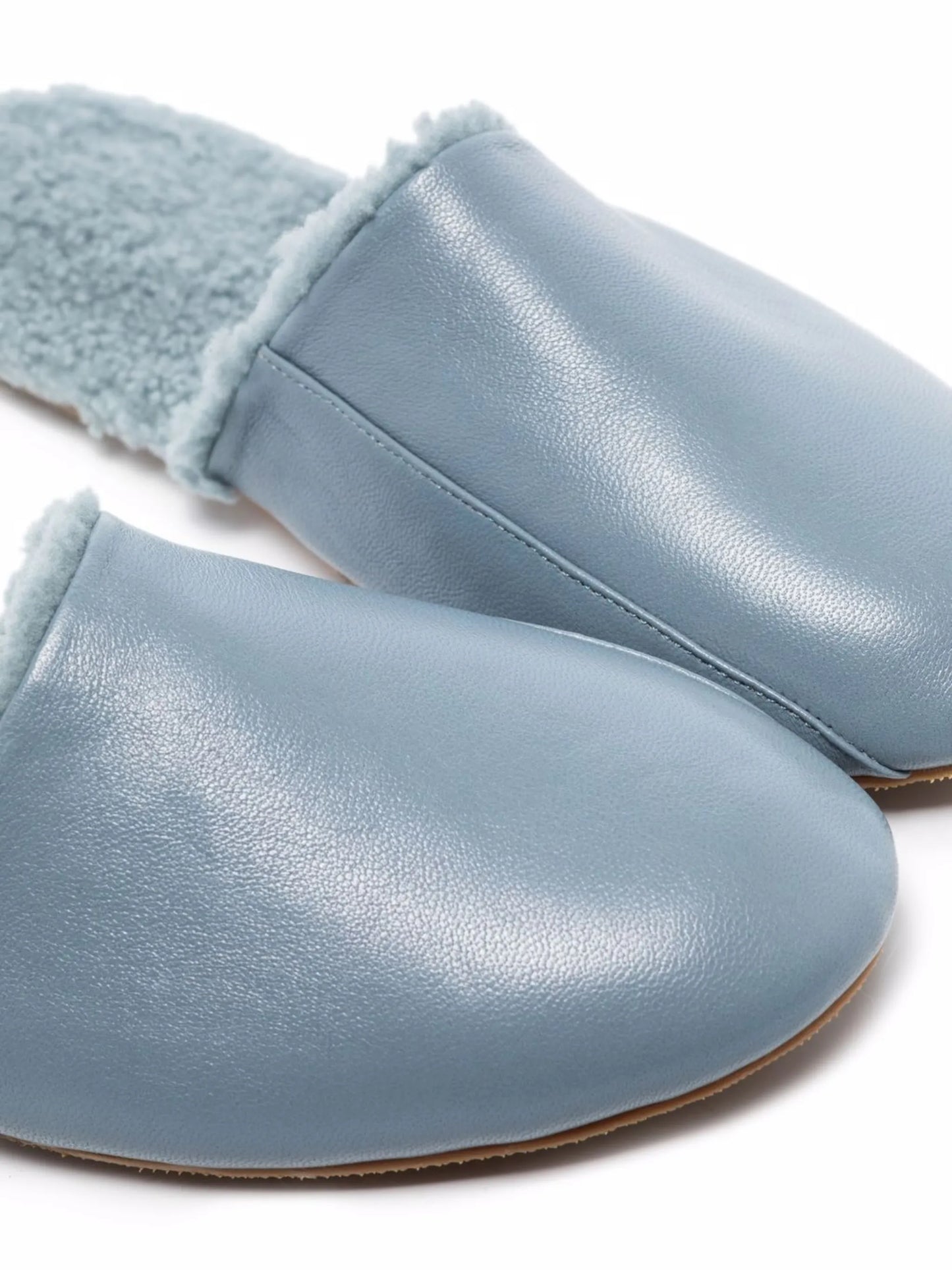 shearling leather slippers