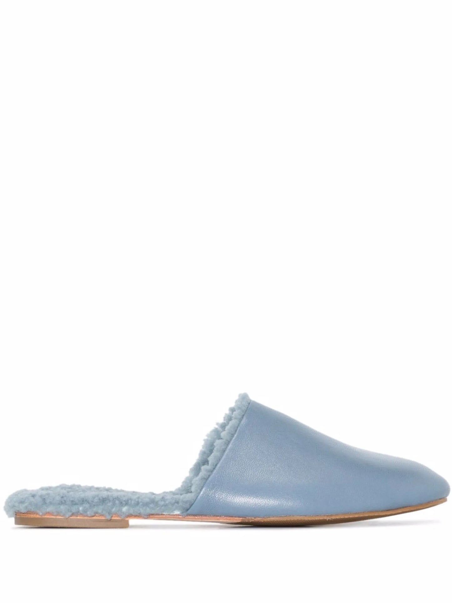 shearling leather slippers