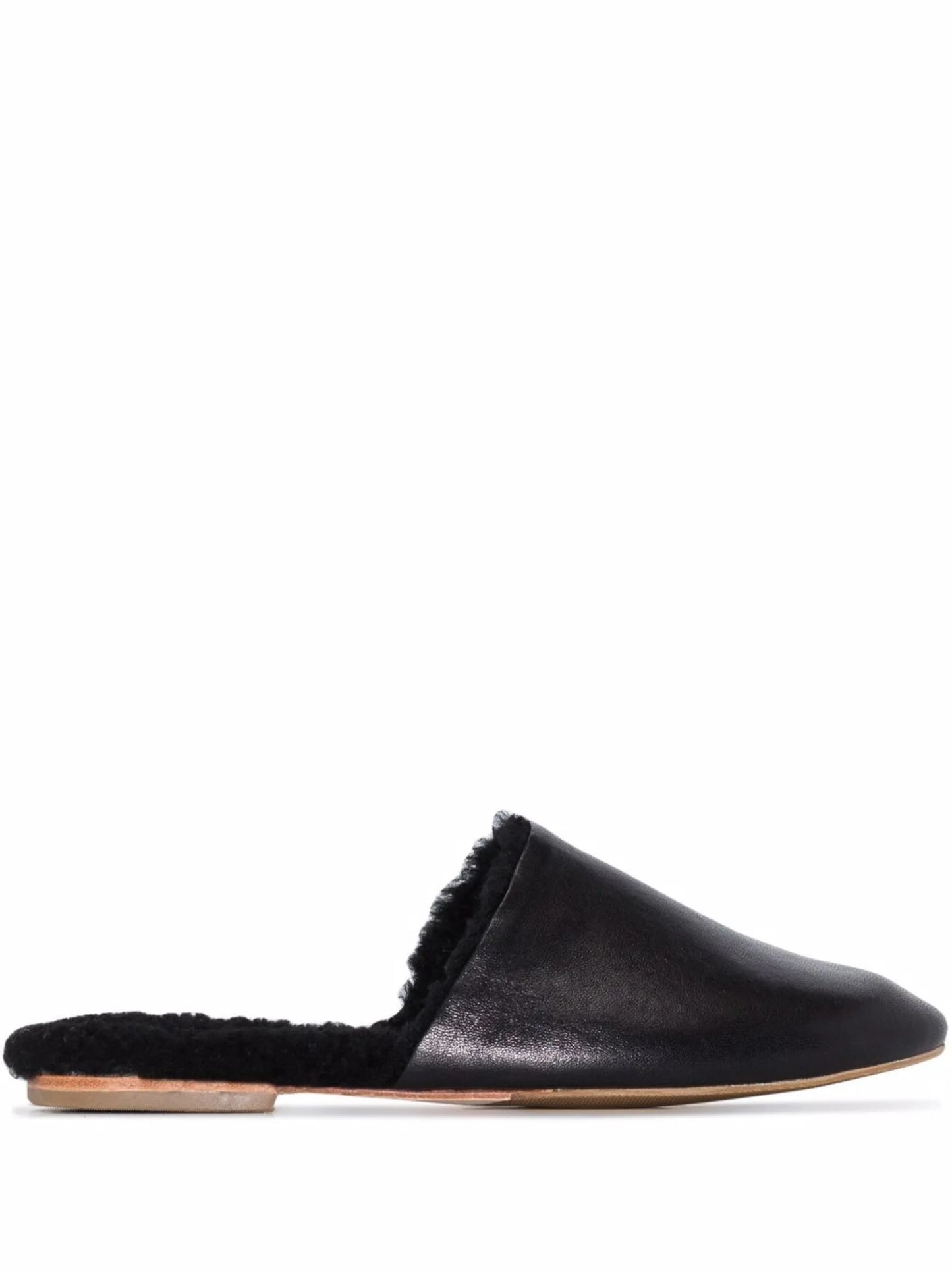 shearling leather slippers