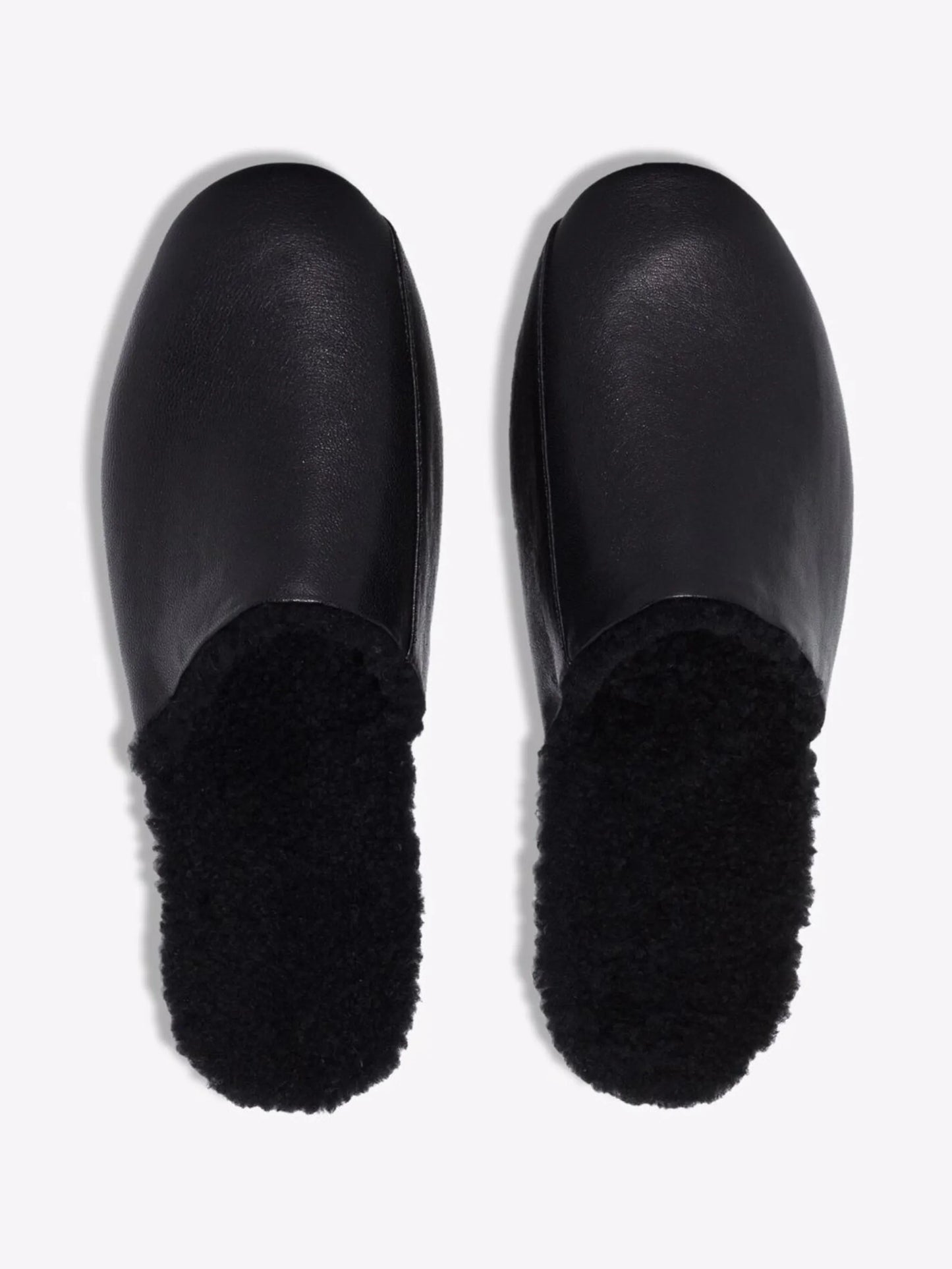 shearling leather slippers
