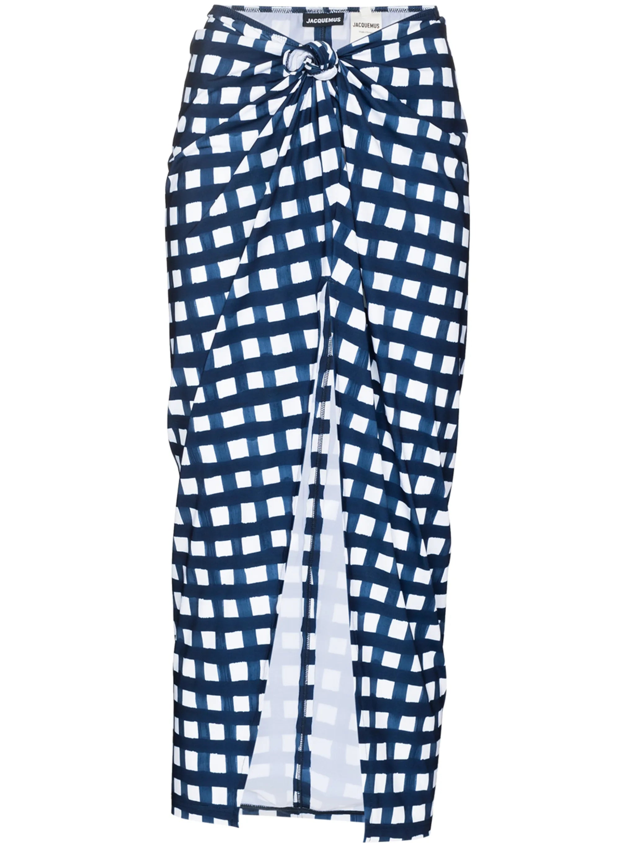 Nodi check-print skirt