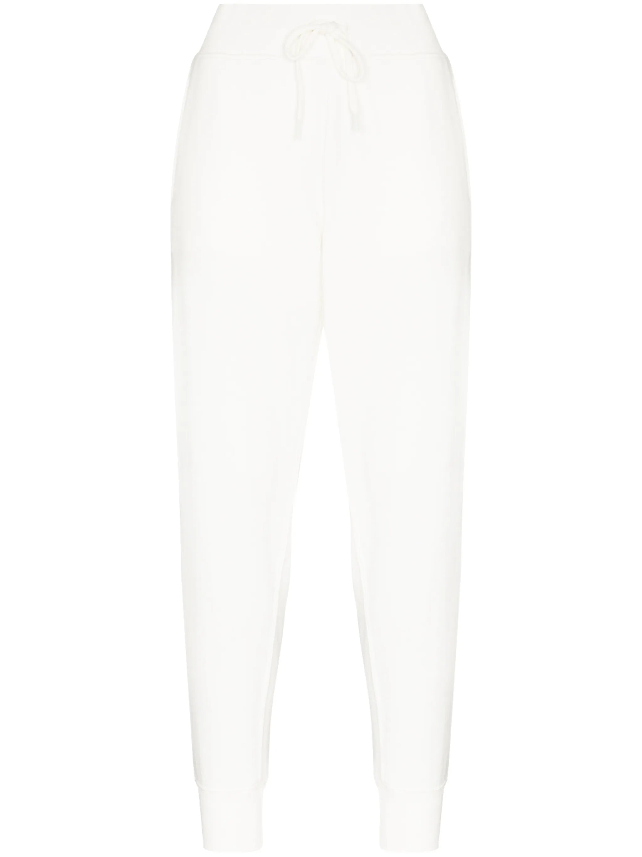 macram??-detail cotton joggers