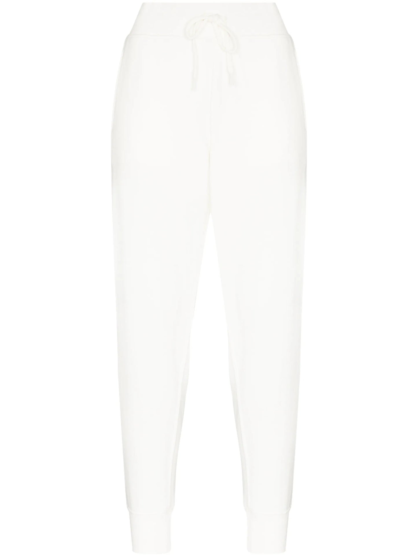macram??-detail cotton joggers