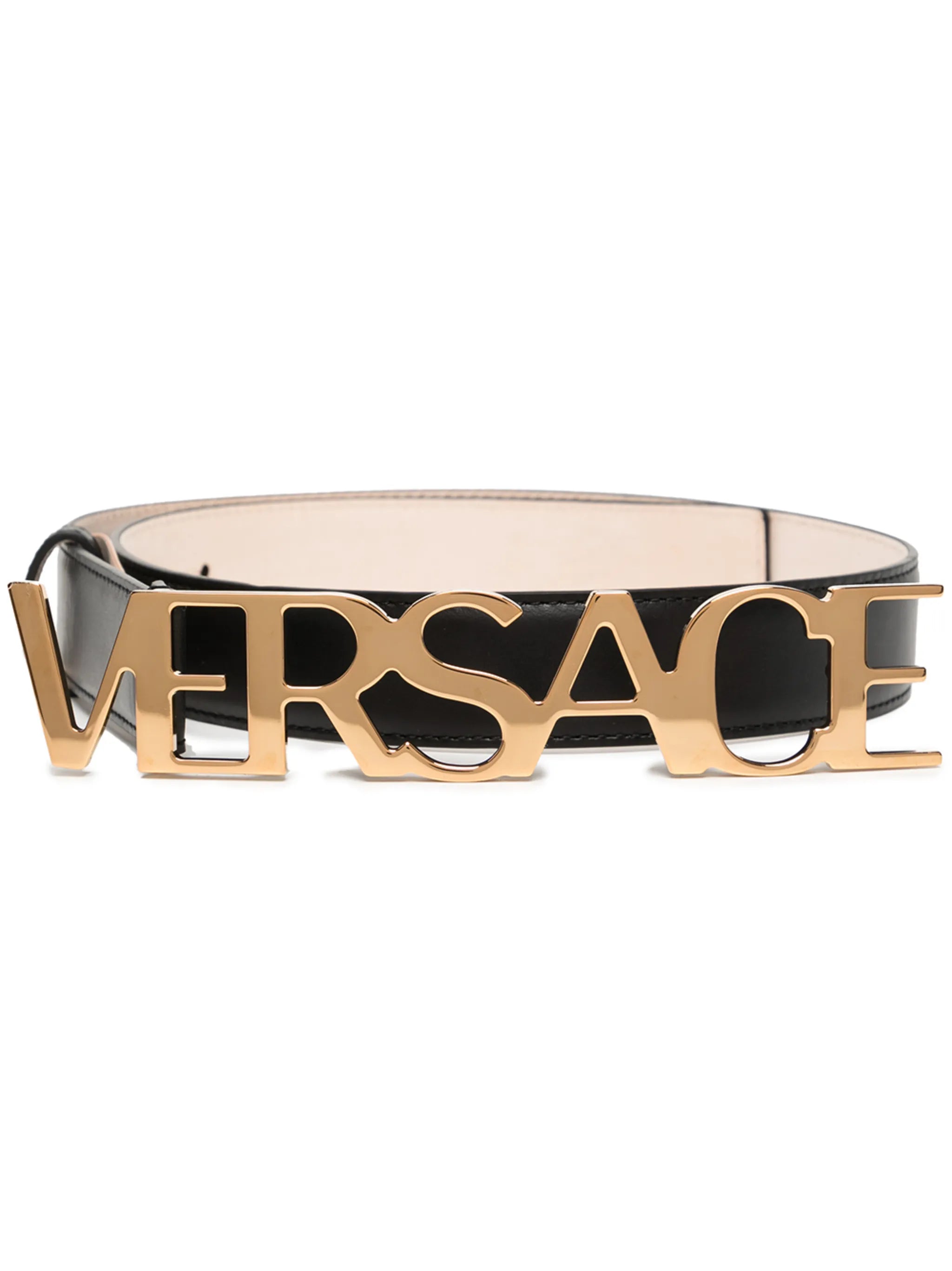 Black Logo Buckle Belt