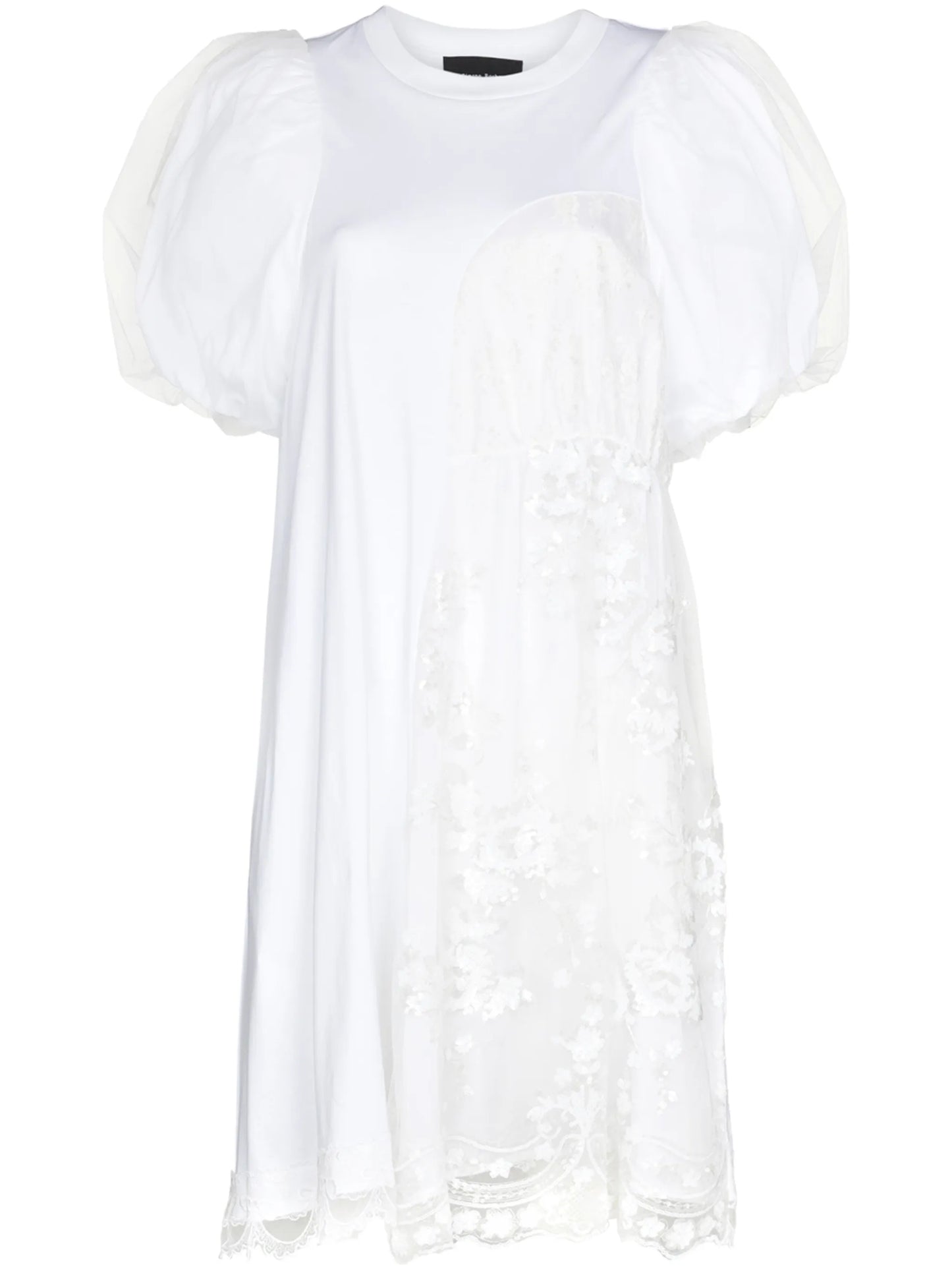 sequin embroidered tulle midi dress