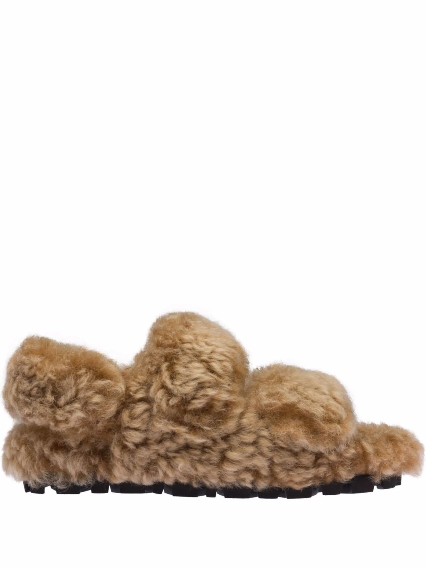 shearling slingback sandals