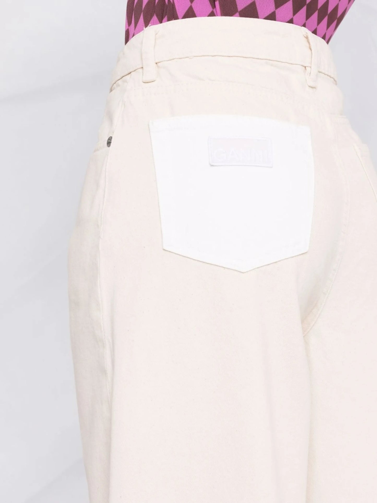 high-waisted jeans