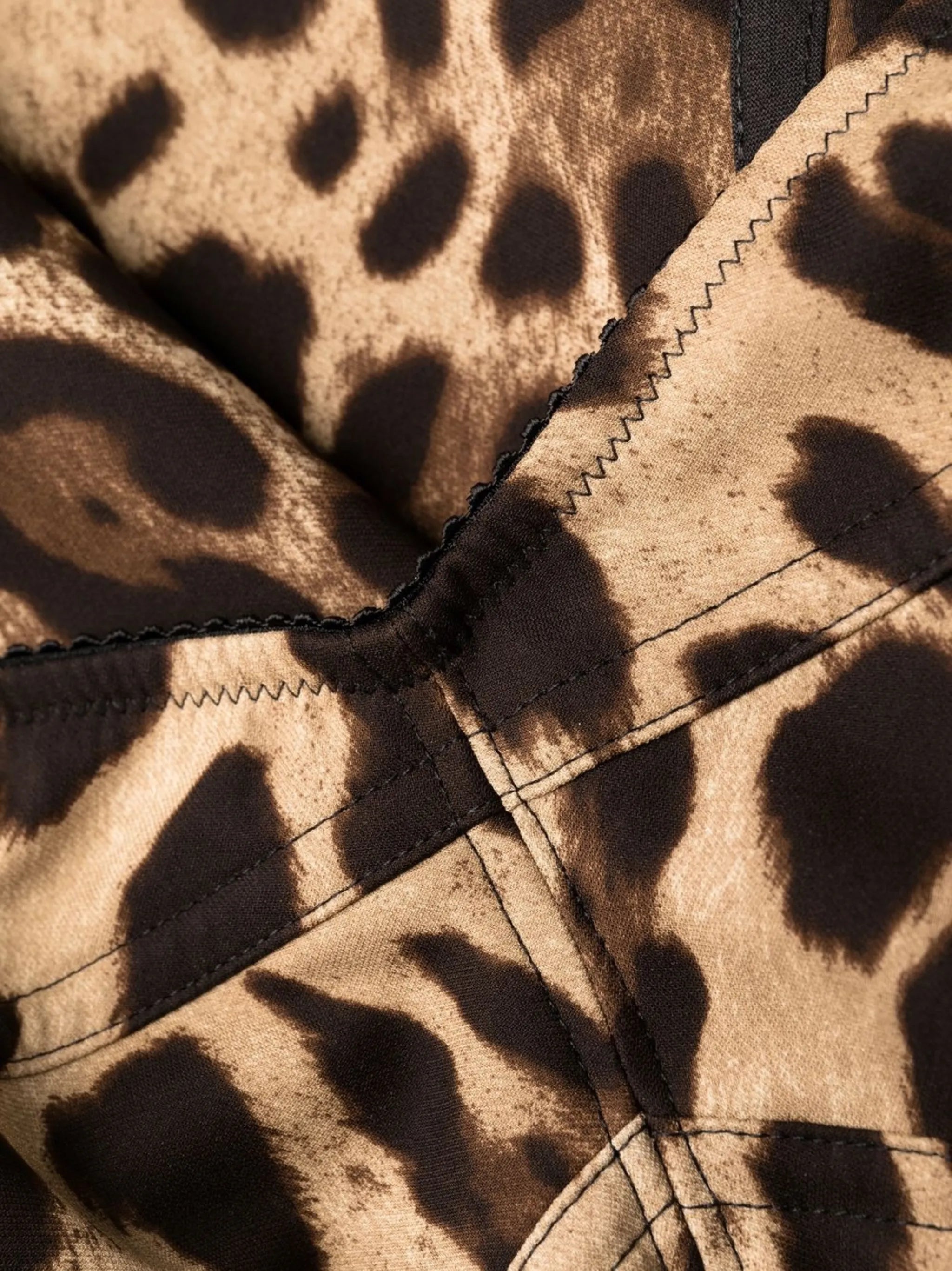 leopard-print corset midi dress