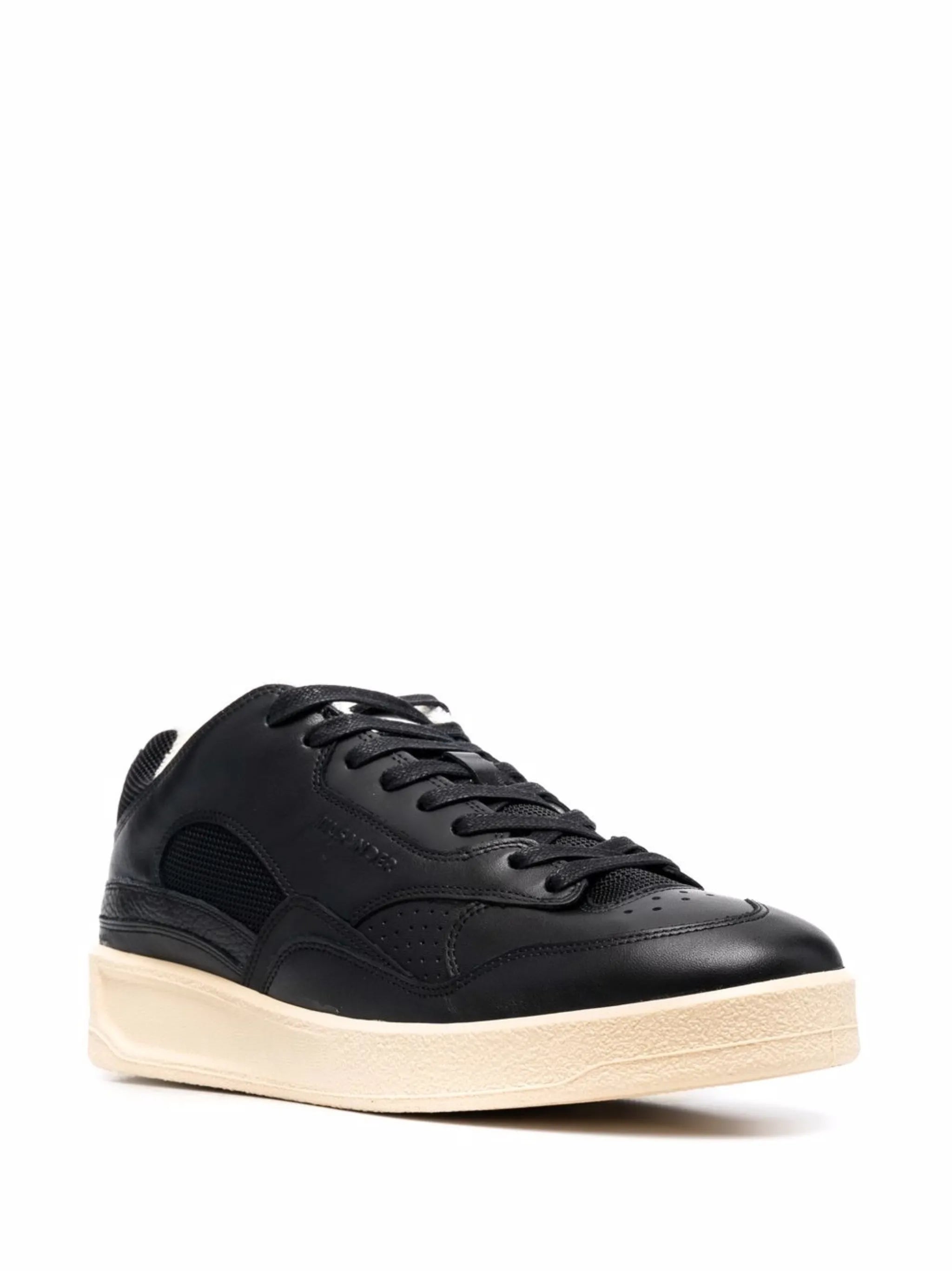 logo-embossed low-top sneakers