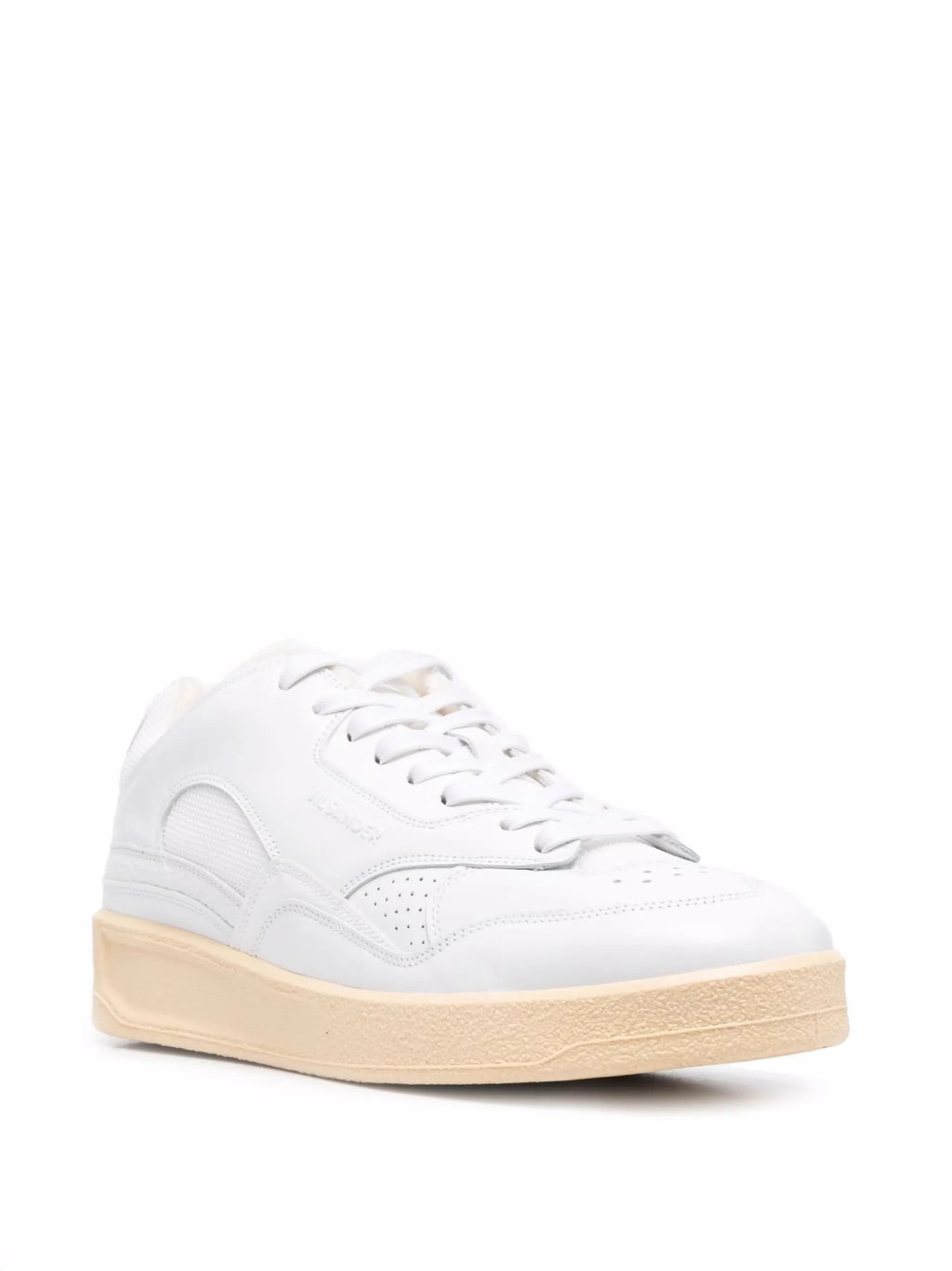 logo-embossed low-top sneakers