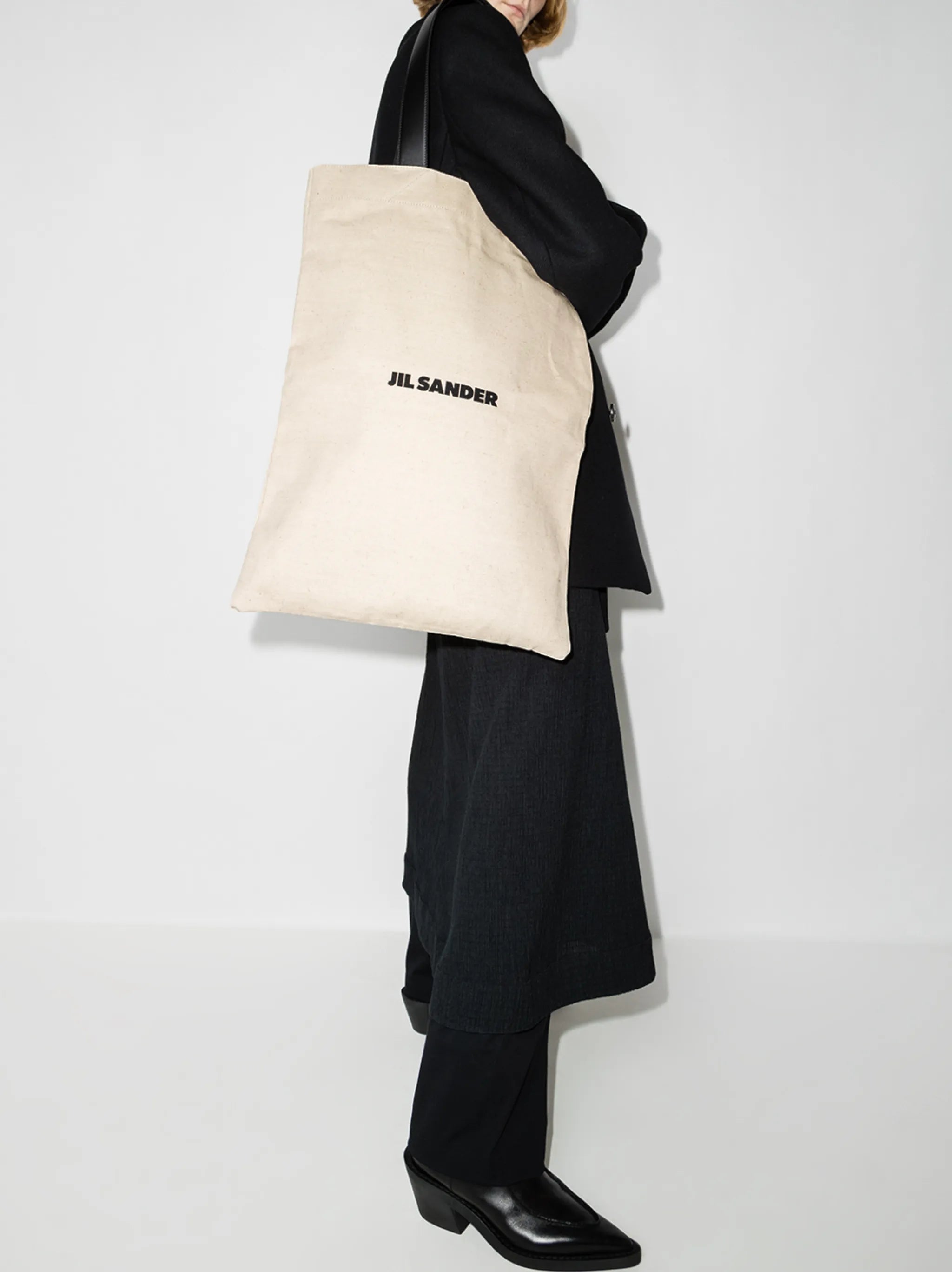 logo-print tote bag