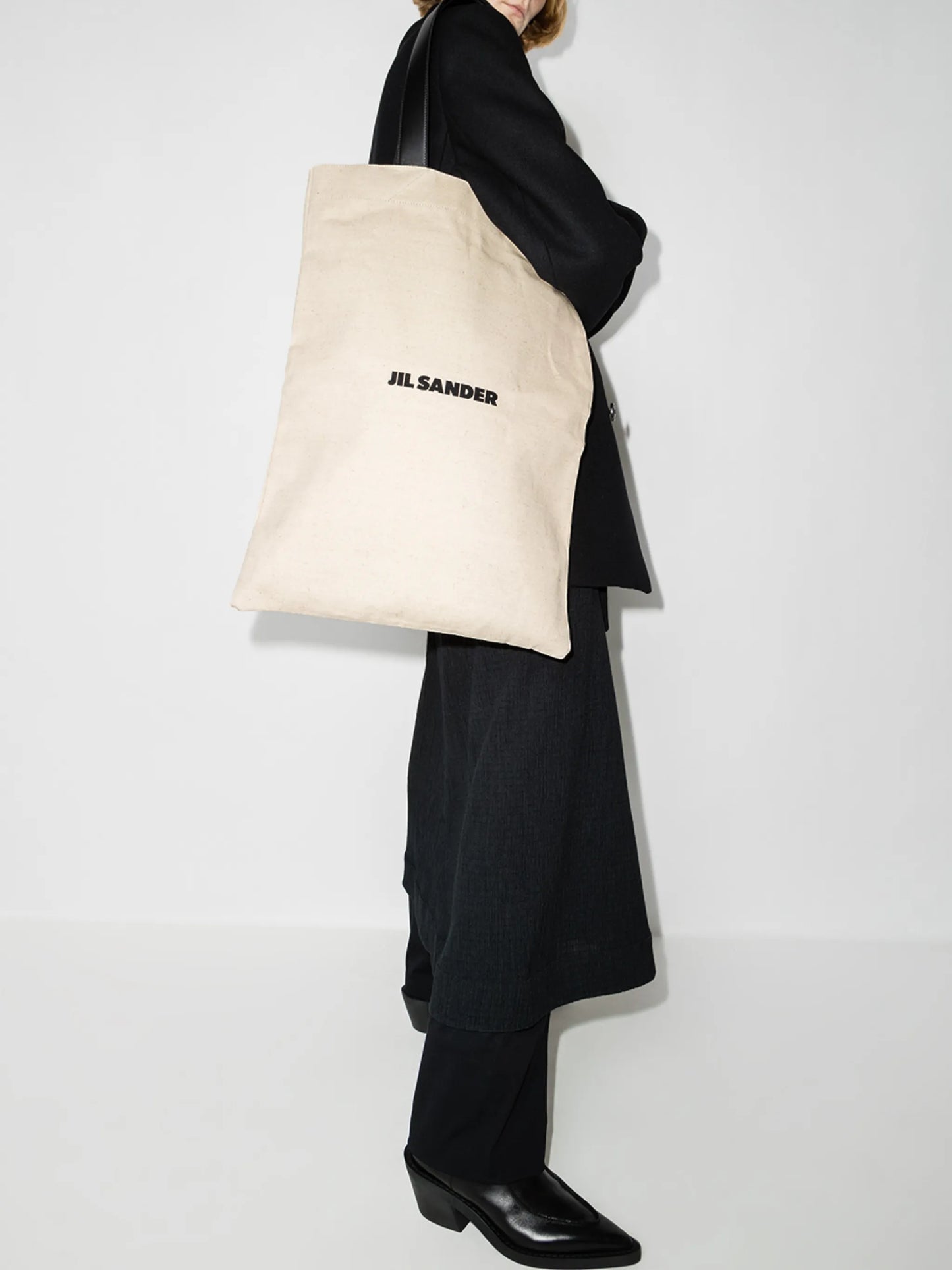logo-print tote bag