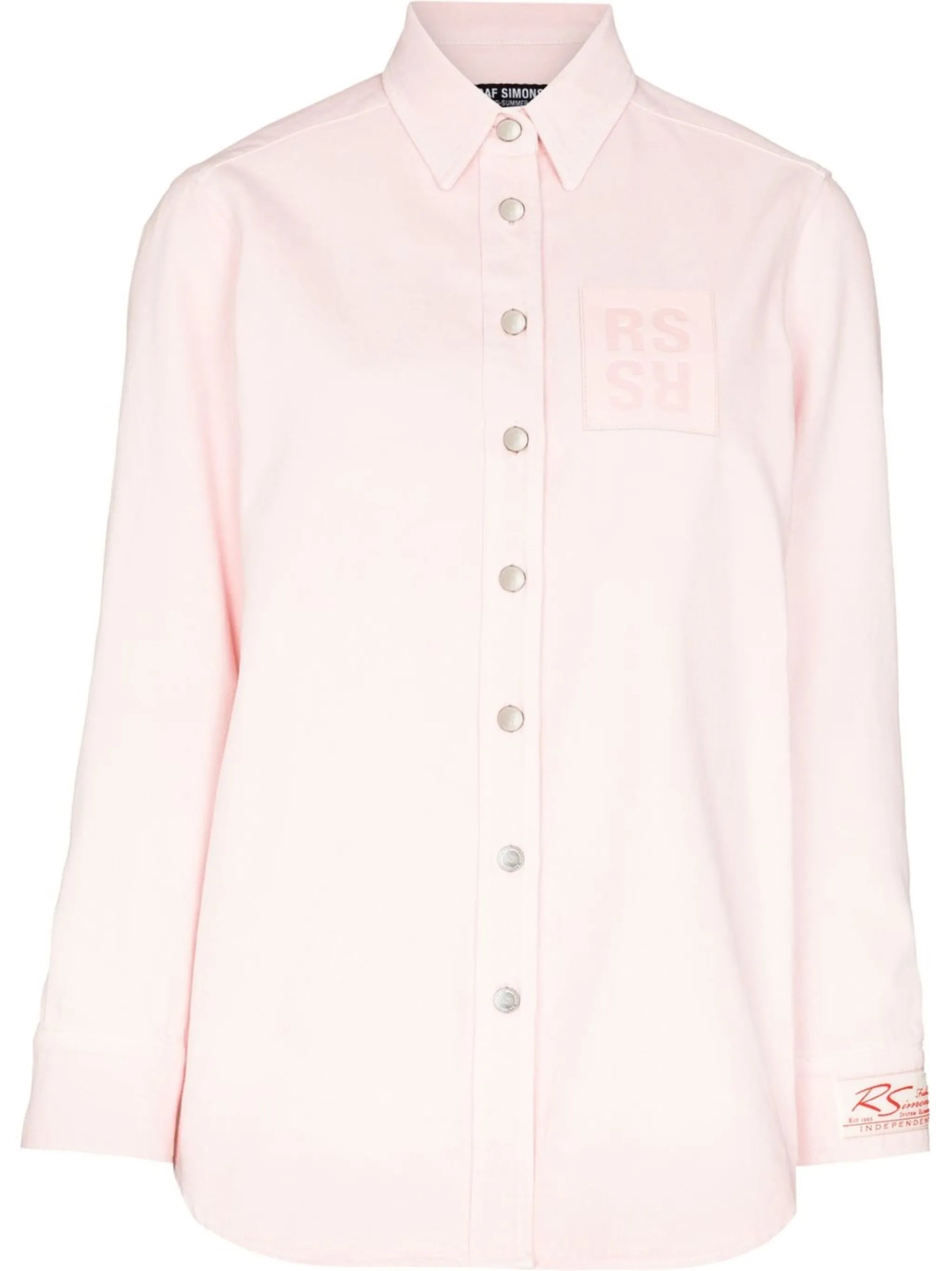 buttoned-up long-sleeved shirt